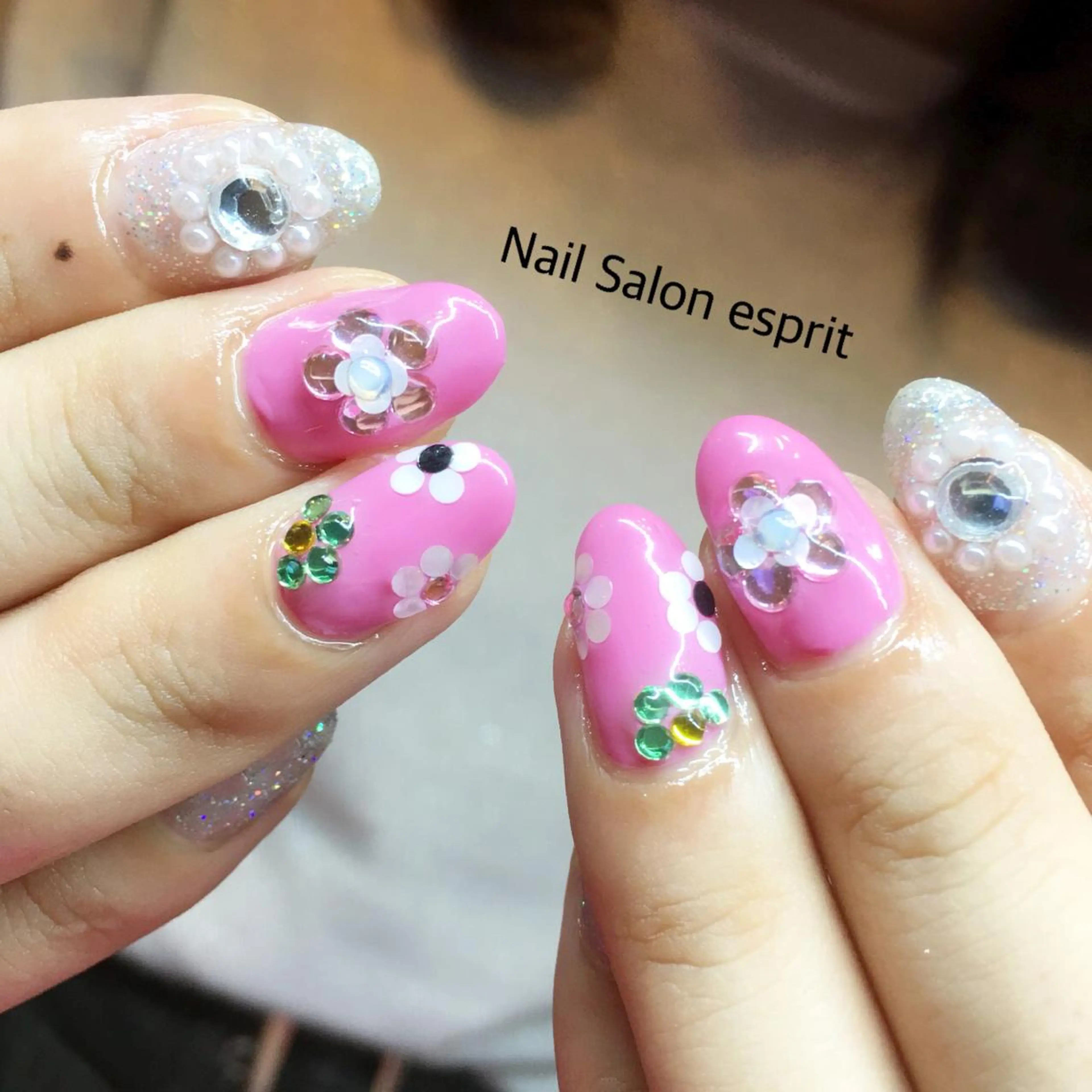 ネイル フットネイル おそろいネイル Nail Salon espritのネイルデザイン