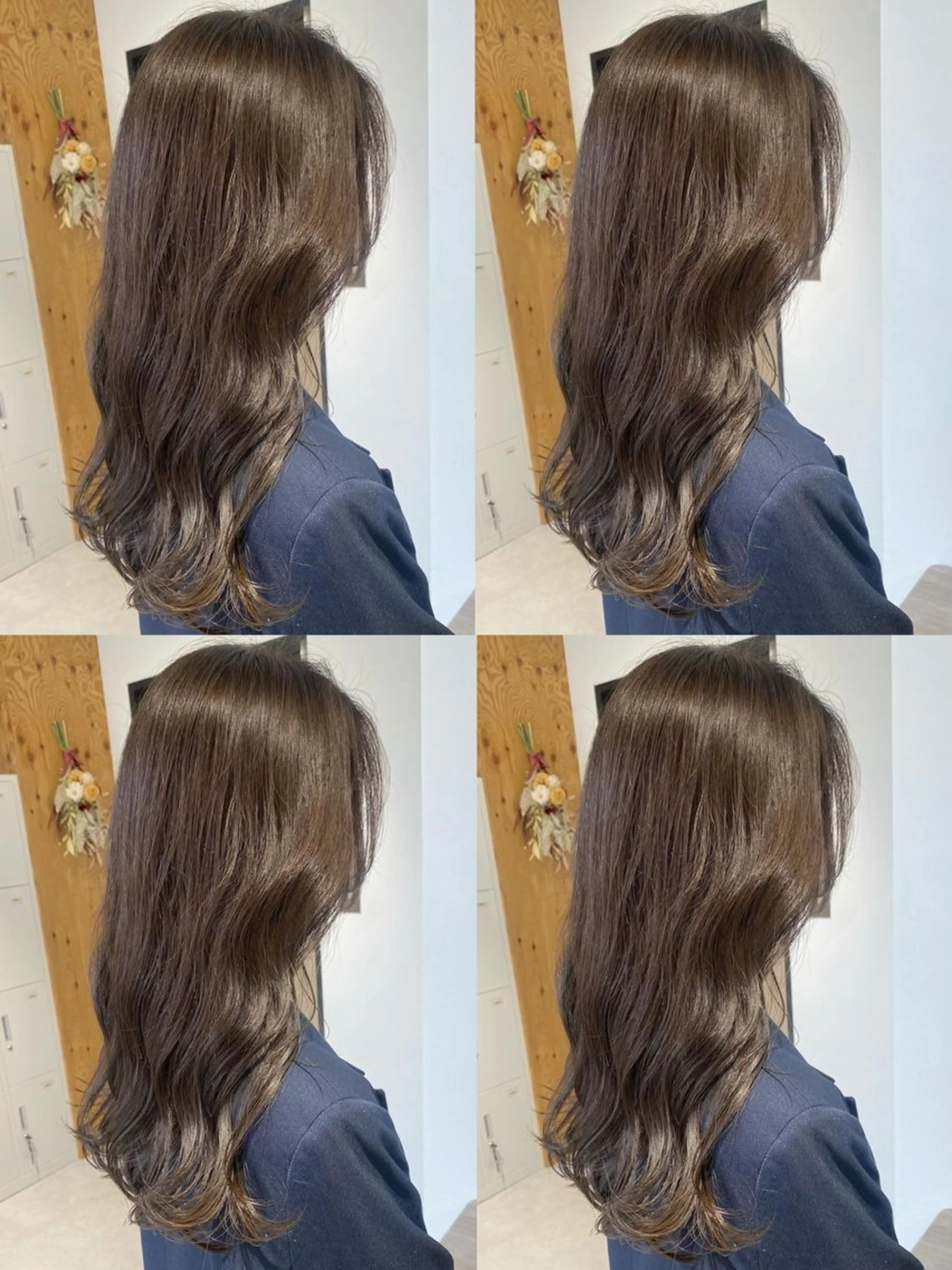 セミロング カラー カット ヘアカラー トリートメント fier_umeda 梨花 rifaのヘアスタイル