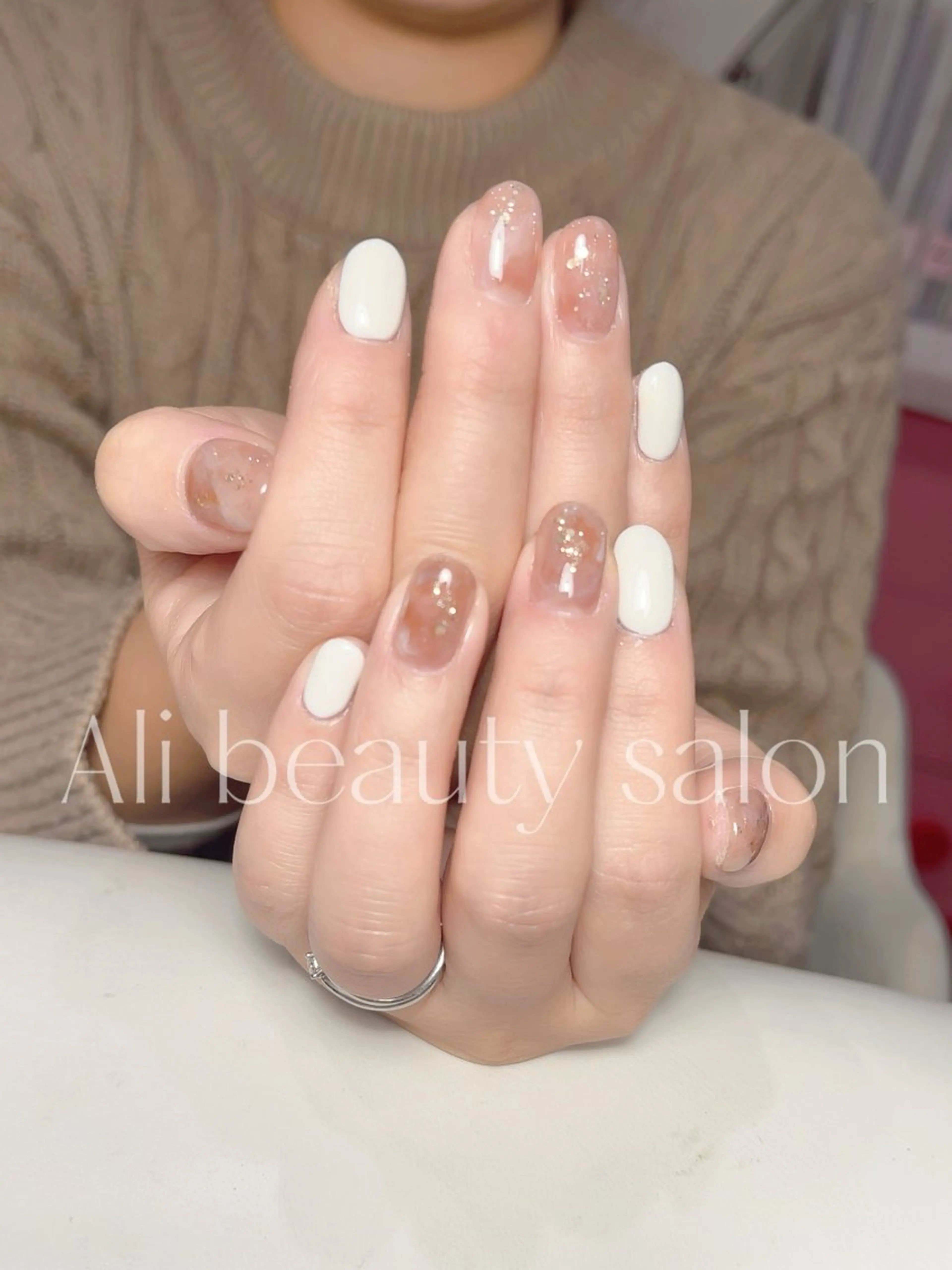 ネイル 大理石ネイル(マーブル) Ali 新小岩 ネイル専門のネイルデザイン