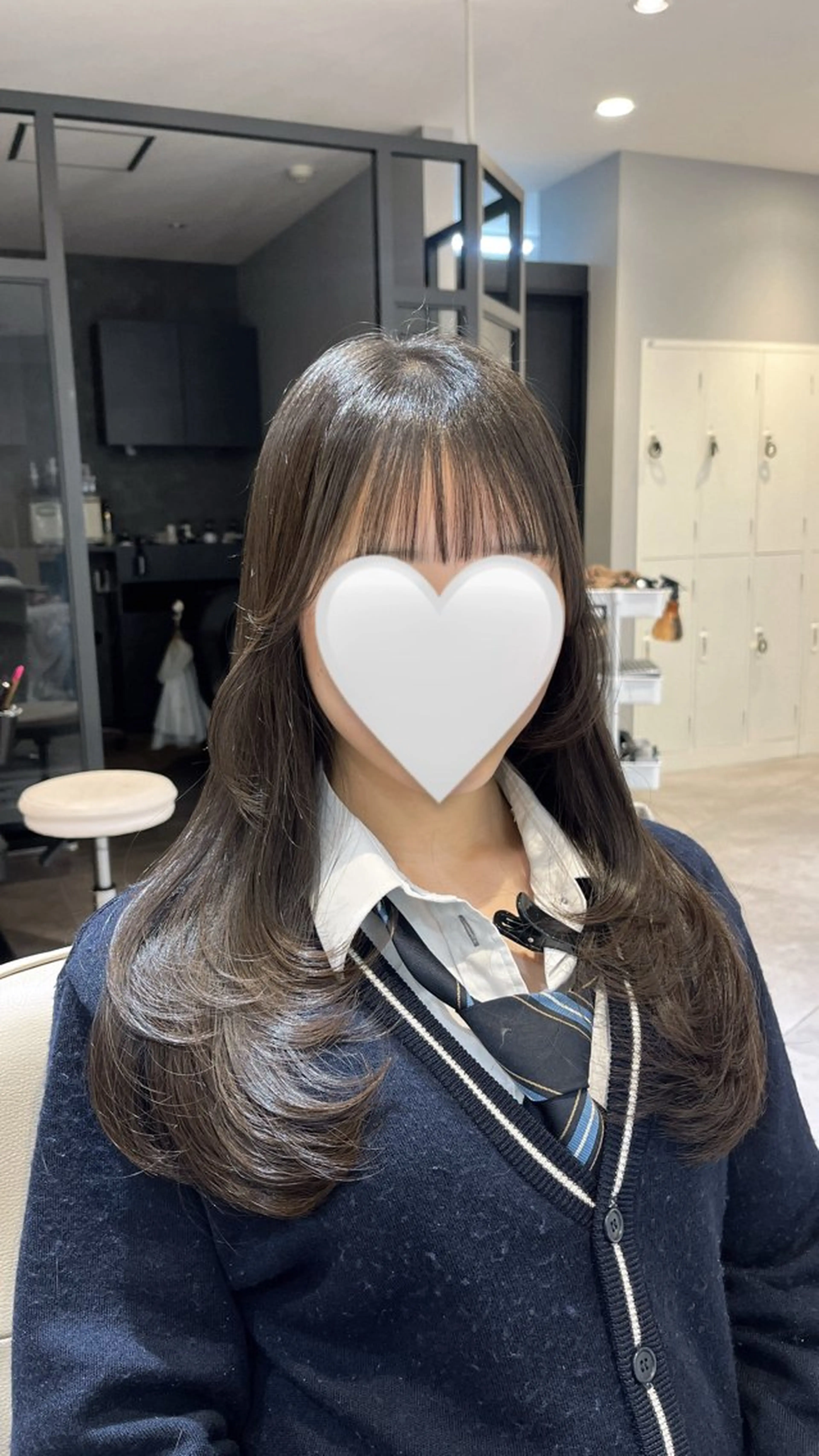 ロング レイヤーカット 片桐 由華のヘアスタイル
