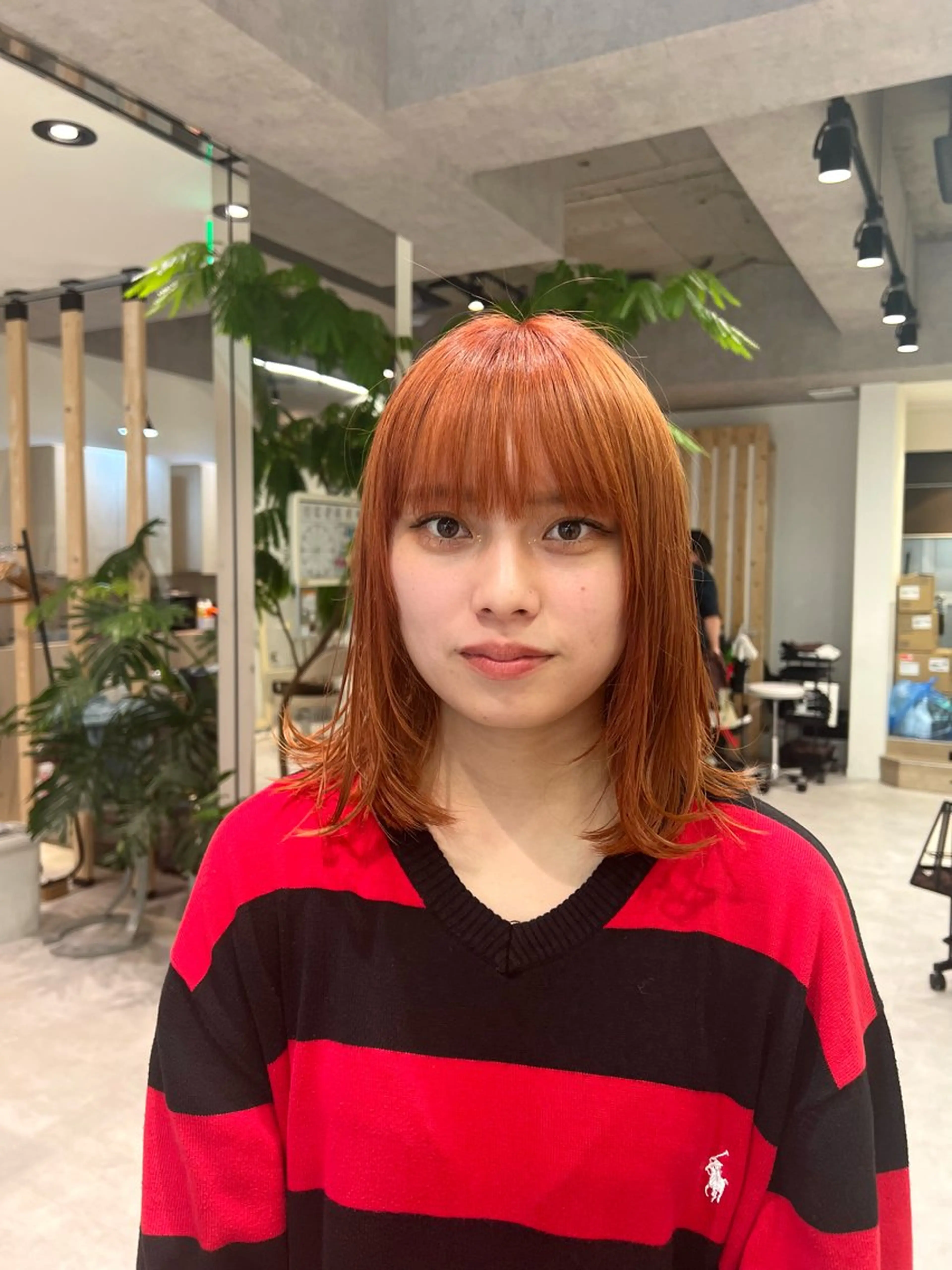 ミディアム カラー カット ヘアカラー トリートメント 🍀お悩み改善憧れの 美髪　小林風雅のヘアスタイル