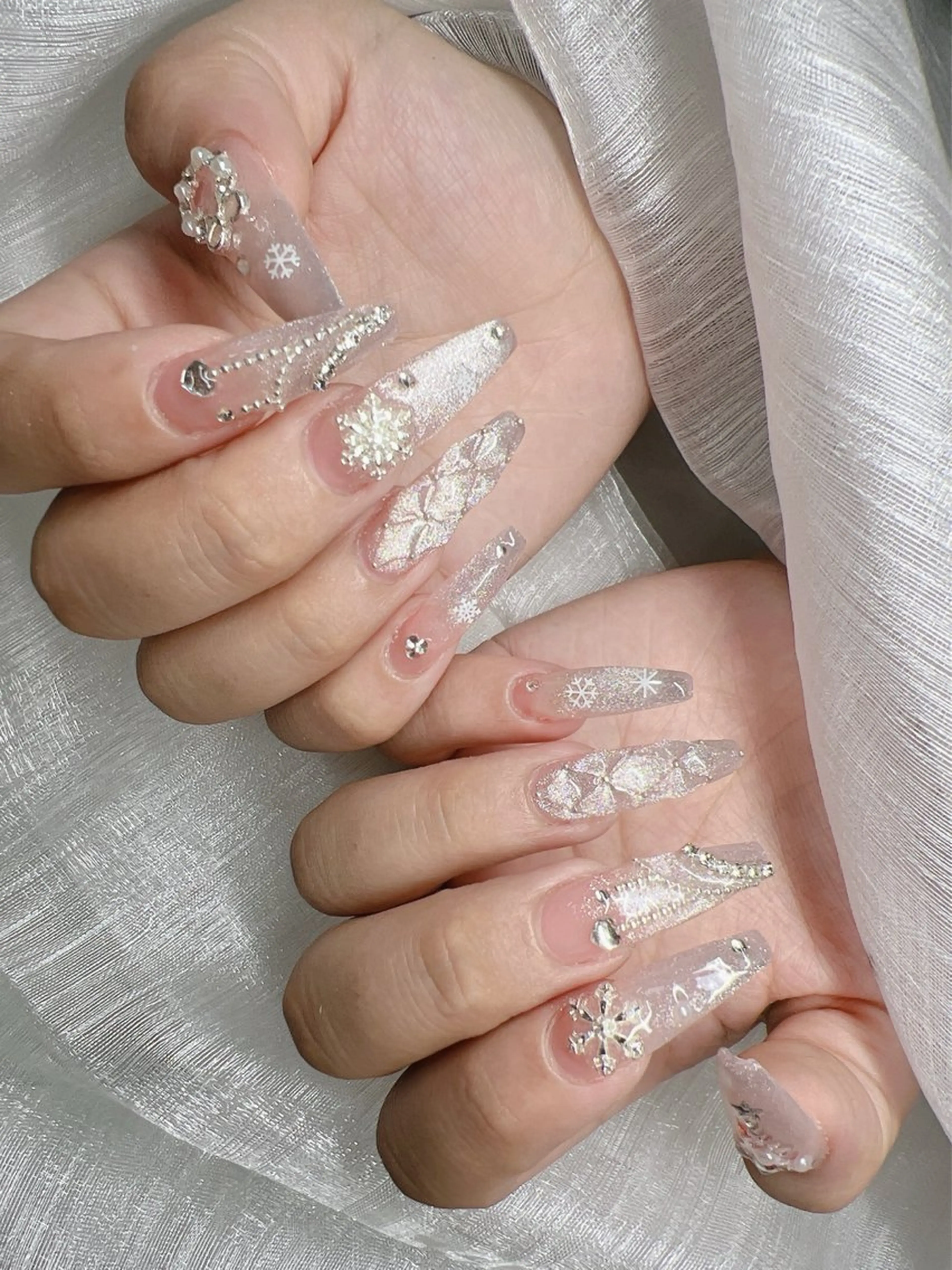 ネイル ハンドネイル Lee Nails チップ長さだし専門店のネイルデザイン