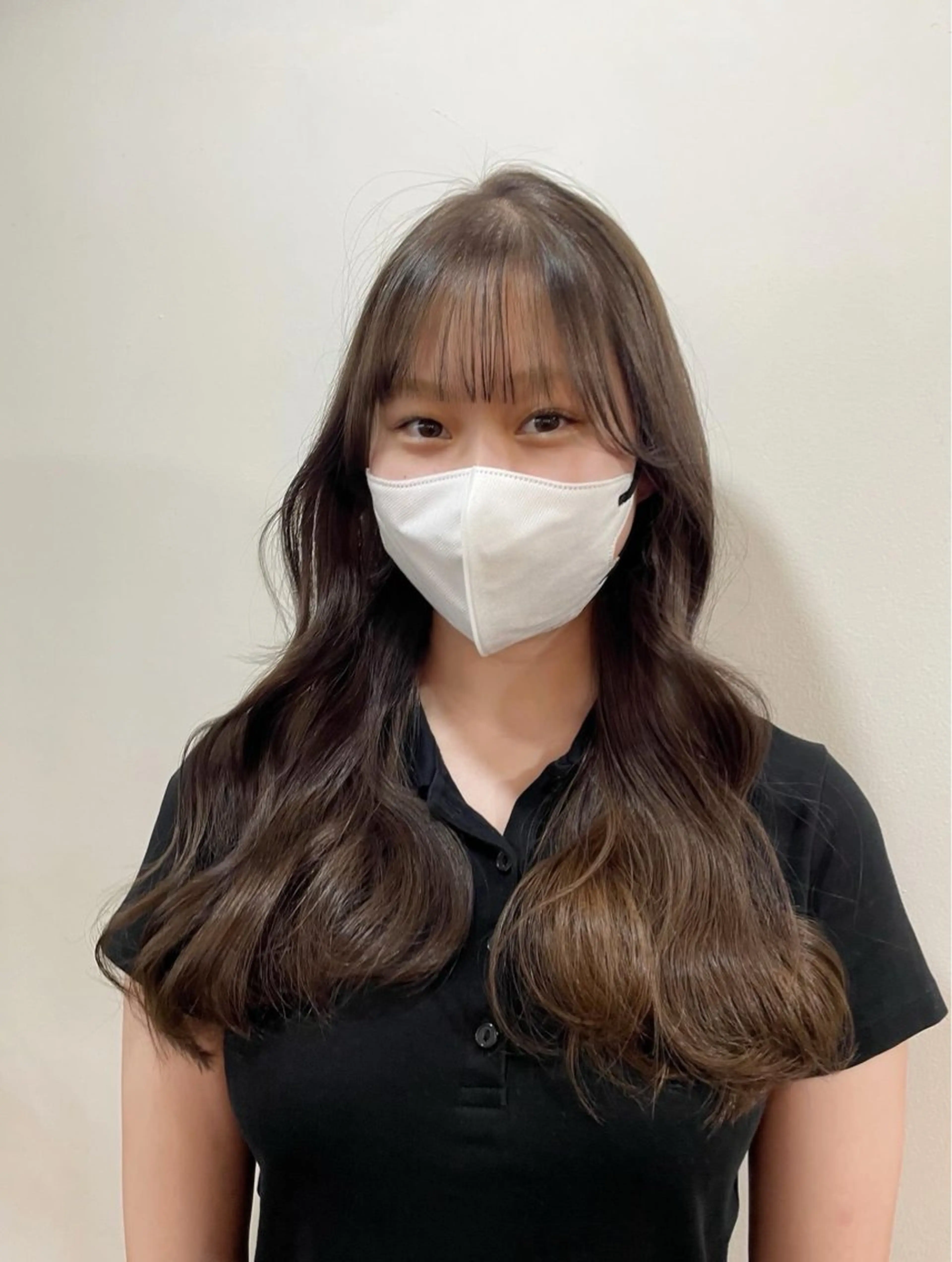 ロング カラー ショートボブ ブリーチ ブラウンカラー 透明感カラー ブリーチなしカラー カット ヘアカラー mopa_kaede 暖色カラー/ロングのヘアスタイル