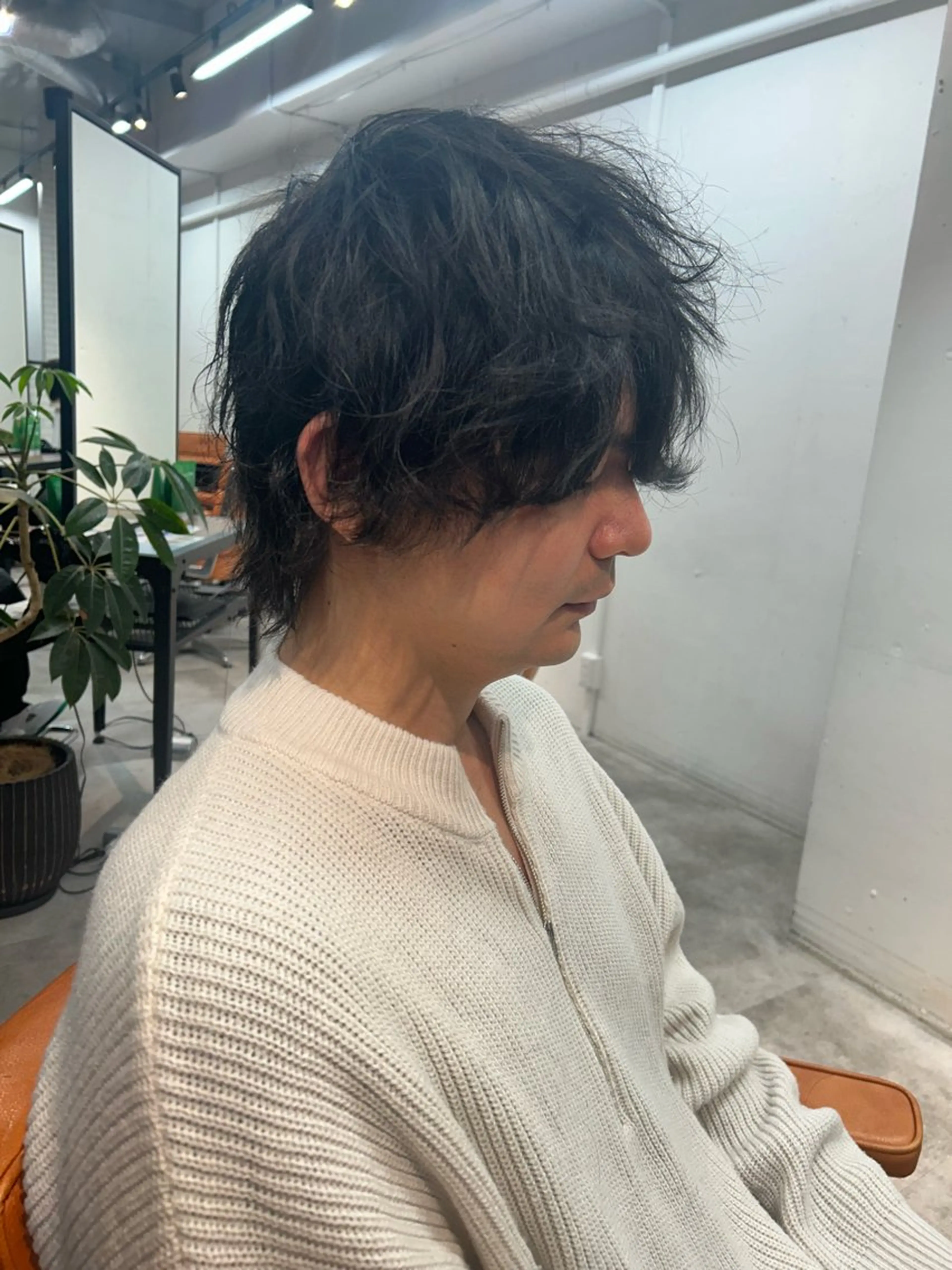 ショート パーマ カット ウルフカット レイヤーカット上柿のヘアスタイル