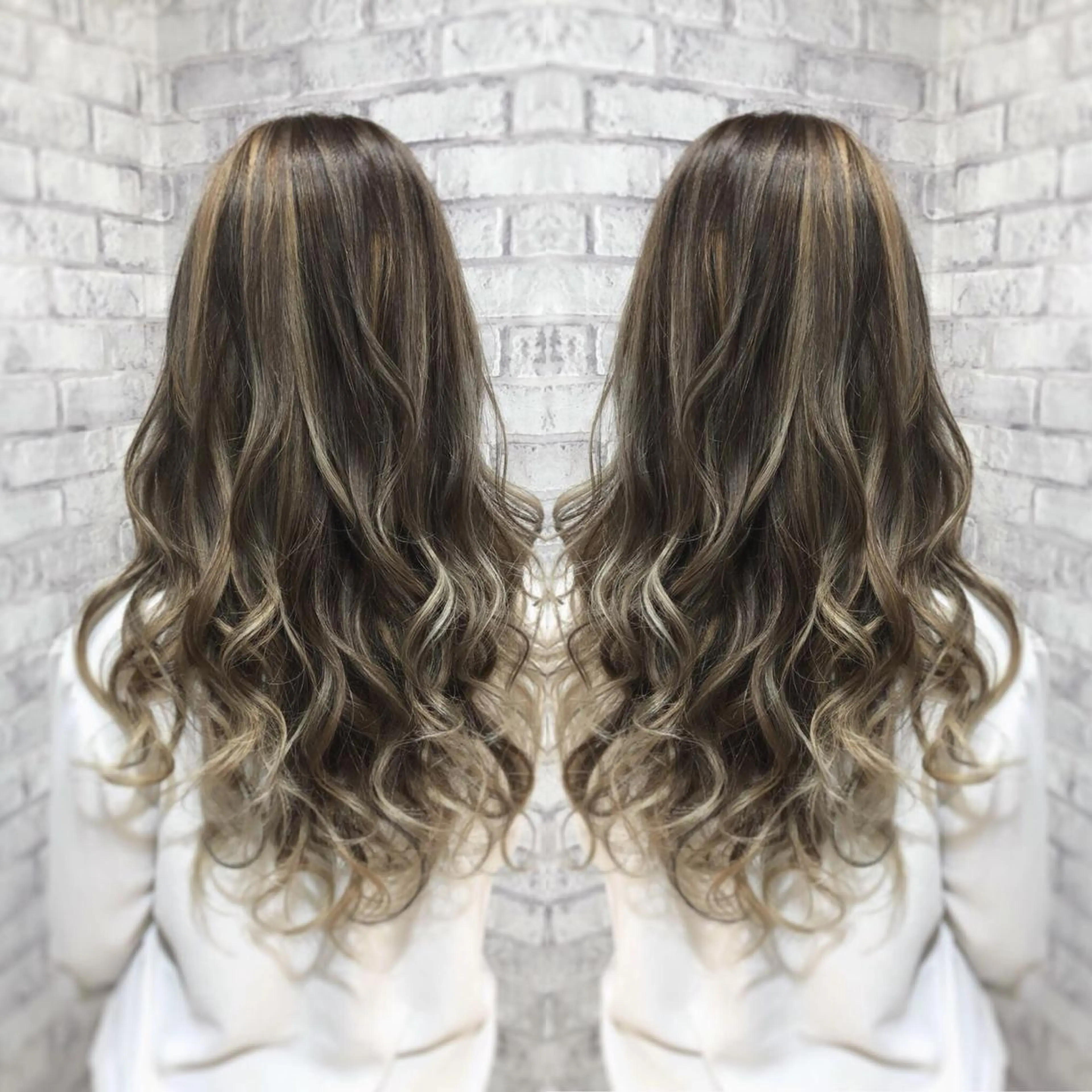 ロング カラー ヘアアレンジ EARTH 越谷店のヘアスタイル