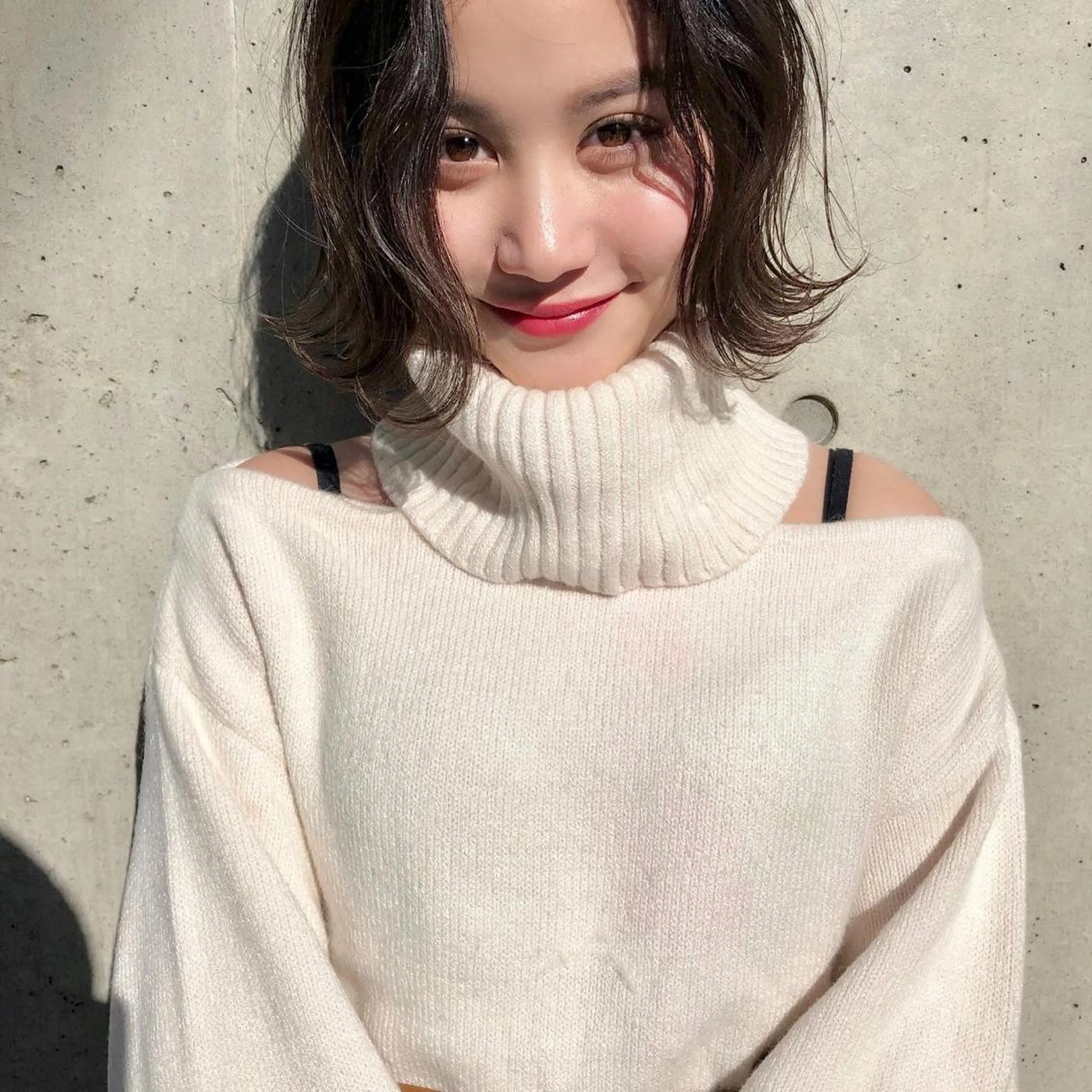 ショート カラー アッシュ アッシュブラウン バレイヤージュ ベージュカラー 黒髪 韓国風×透明感カラー 髪質改善オタベシンヤのヘアスタイル