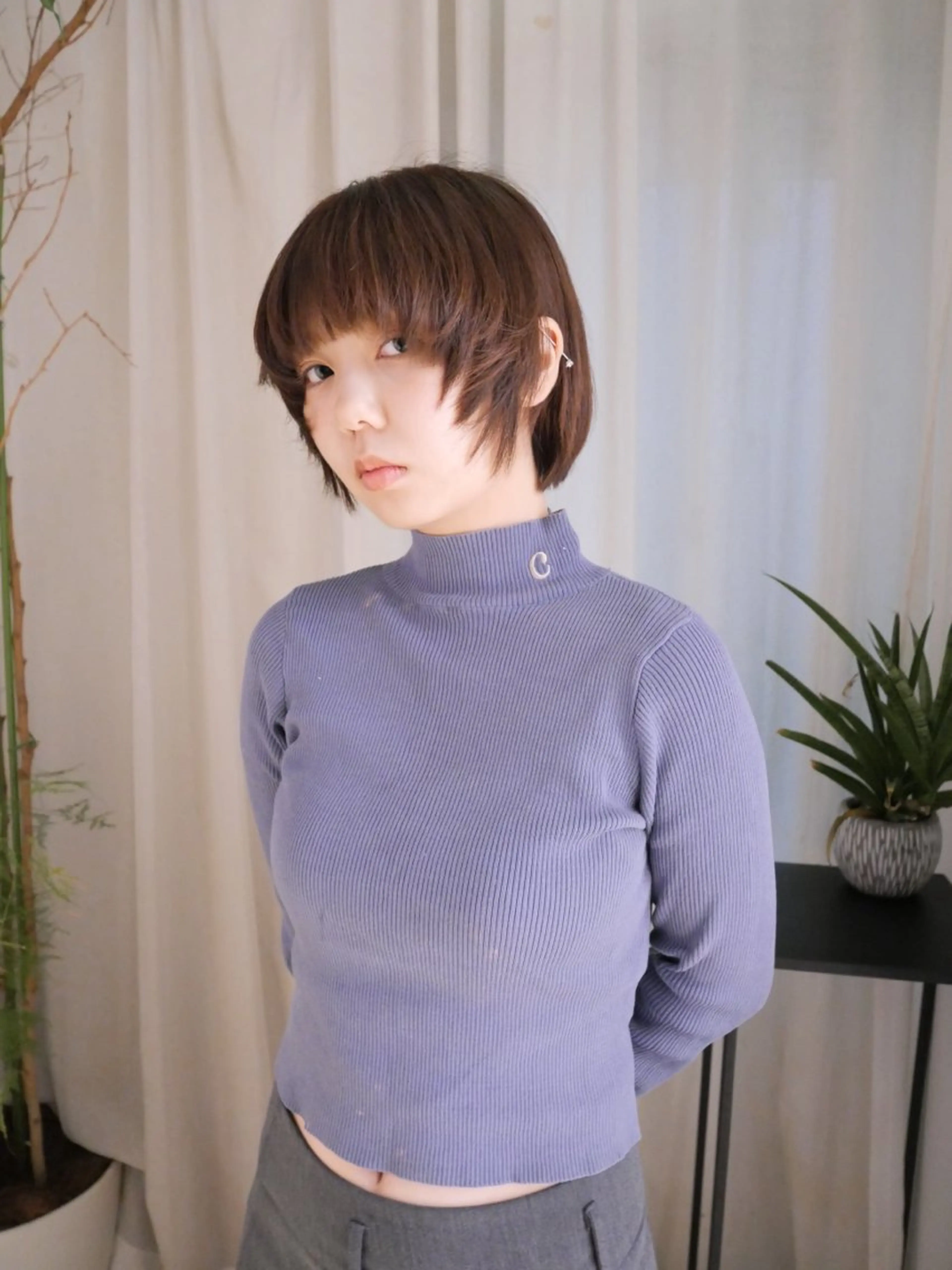 layer bob cutの写真