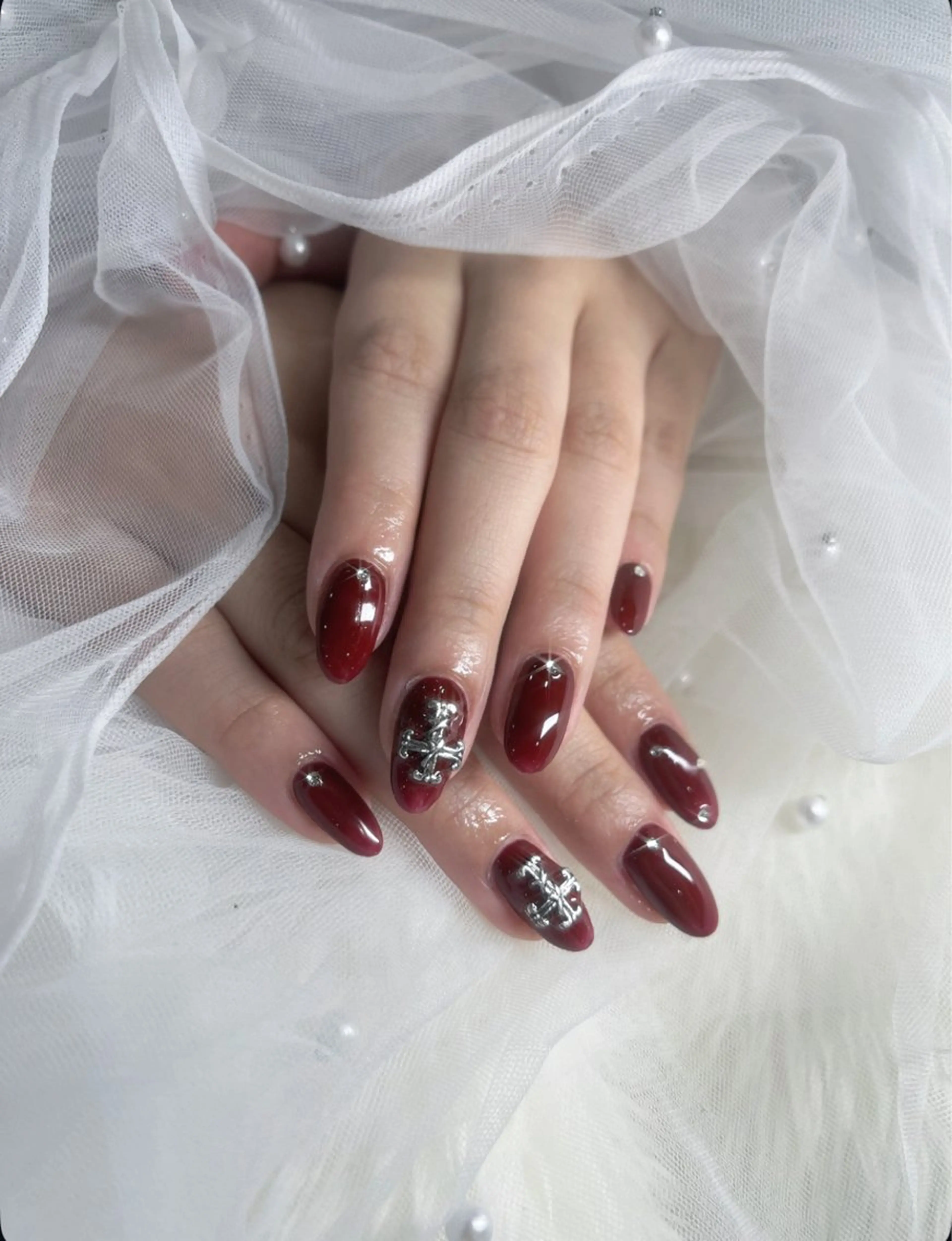 ネイル ハロウィン ワンカラーネイル ハンドネイル 💖長さ出し& 韓国ネイルaya💖のネイルデザイン