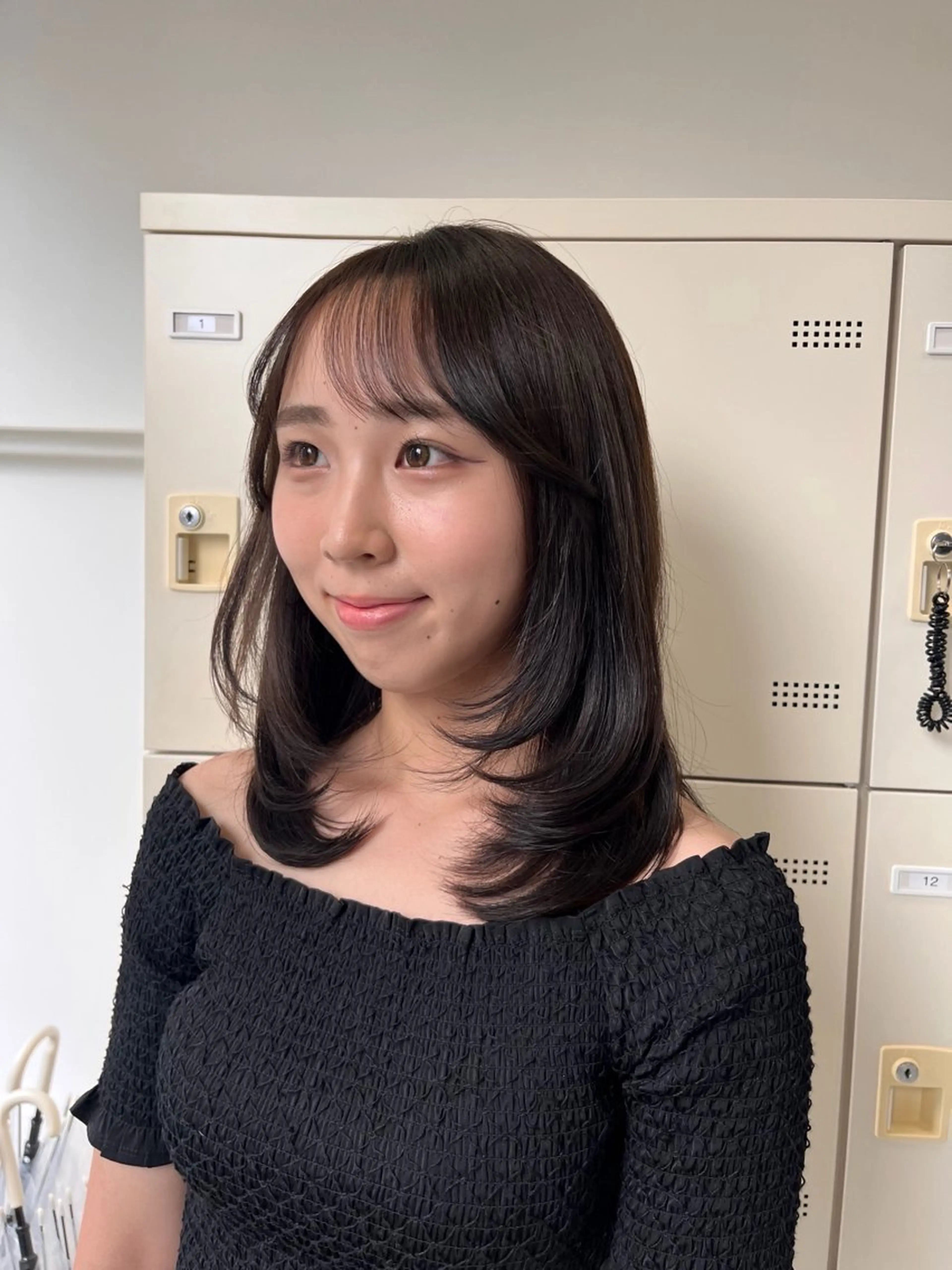 セミロング ♡ナチュラルガーリー ♡ベージュ♡RINAのヘアスタイル