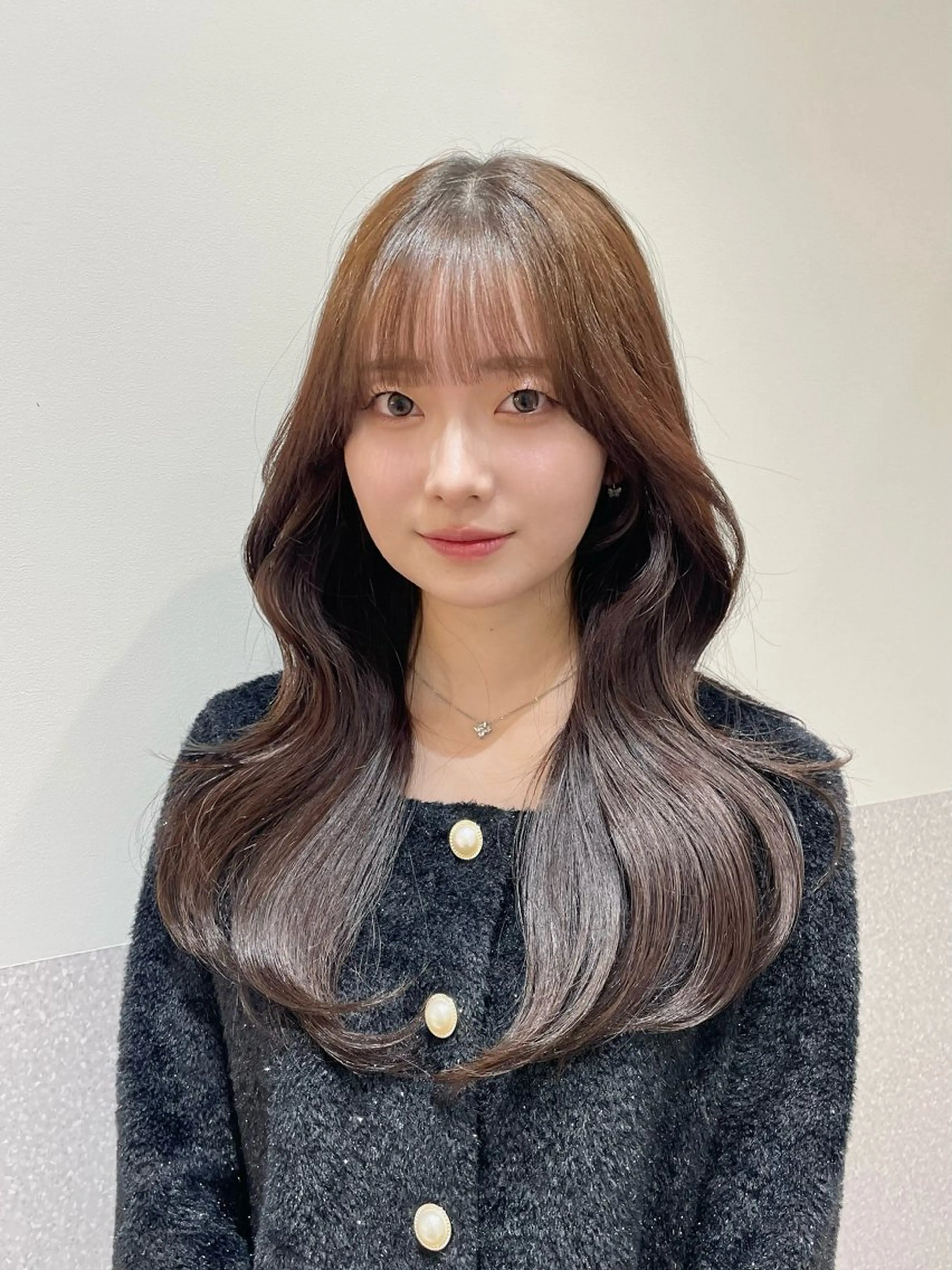 ロング ロングレイヤー ハッシュカット ハイレイヤー 韓国風ヘア レイヤーカット カット ヘアカラー トリートメント ❤︎︎韓国ヘア❤︎︎ 𝑺𝒉𝒊𝒉𝒐のヘアスタイル