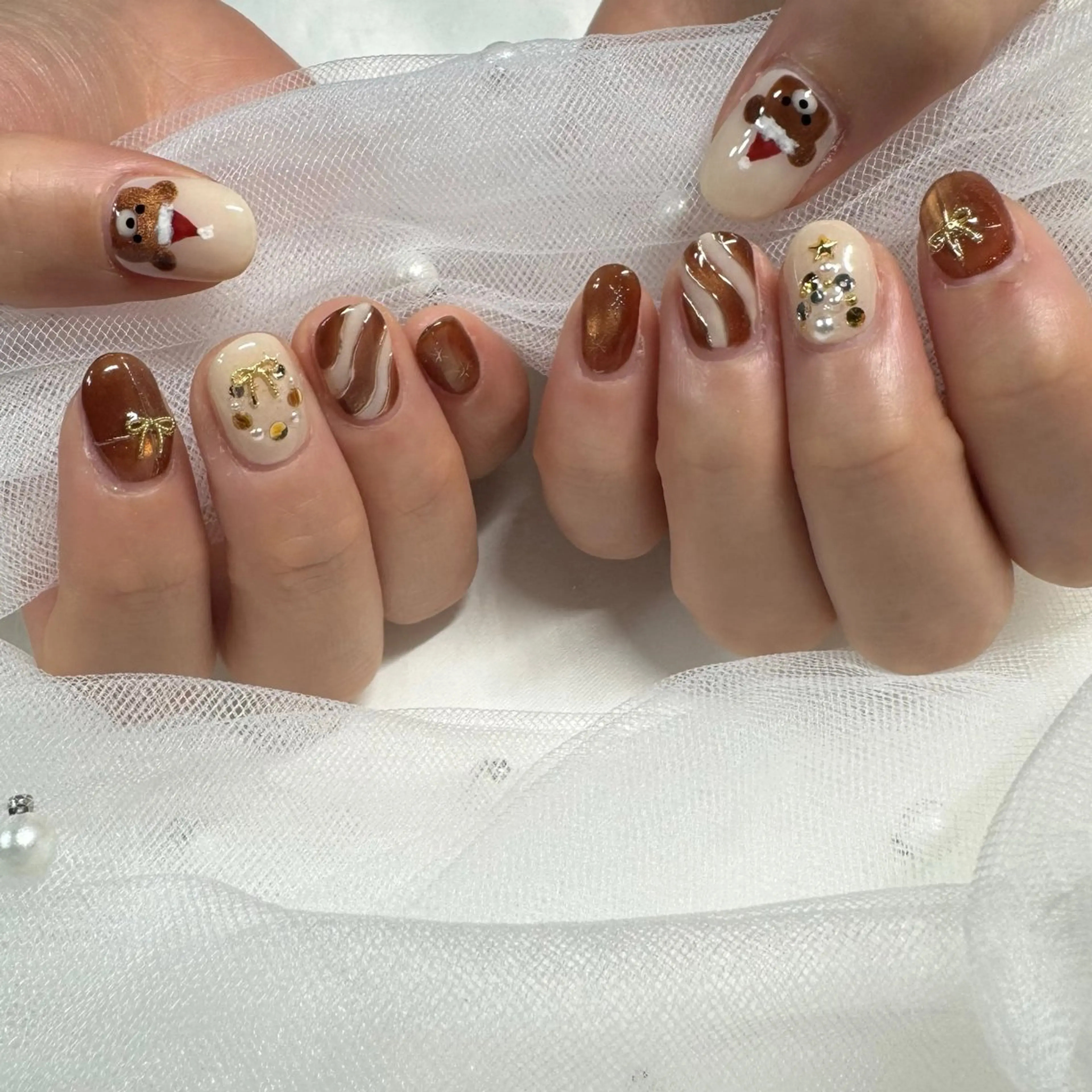 ネイル ジェルネイル 東 千夏のネイルデザイン