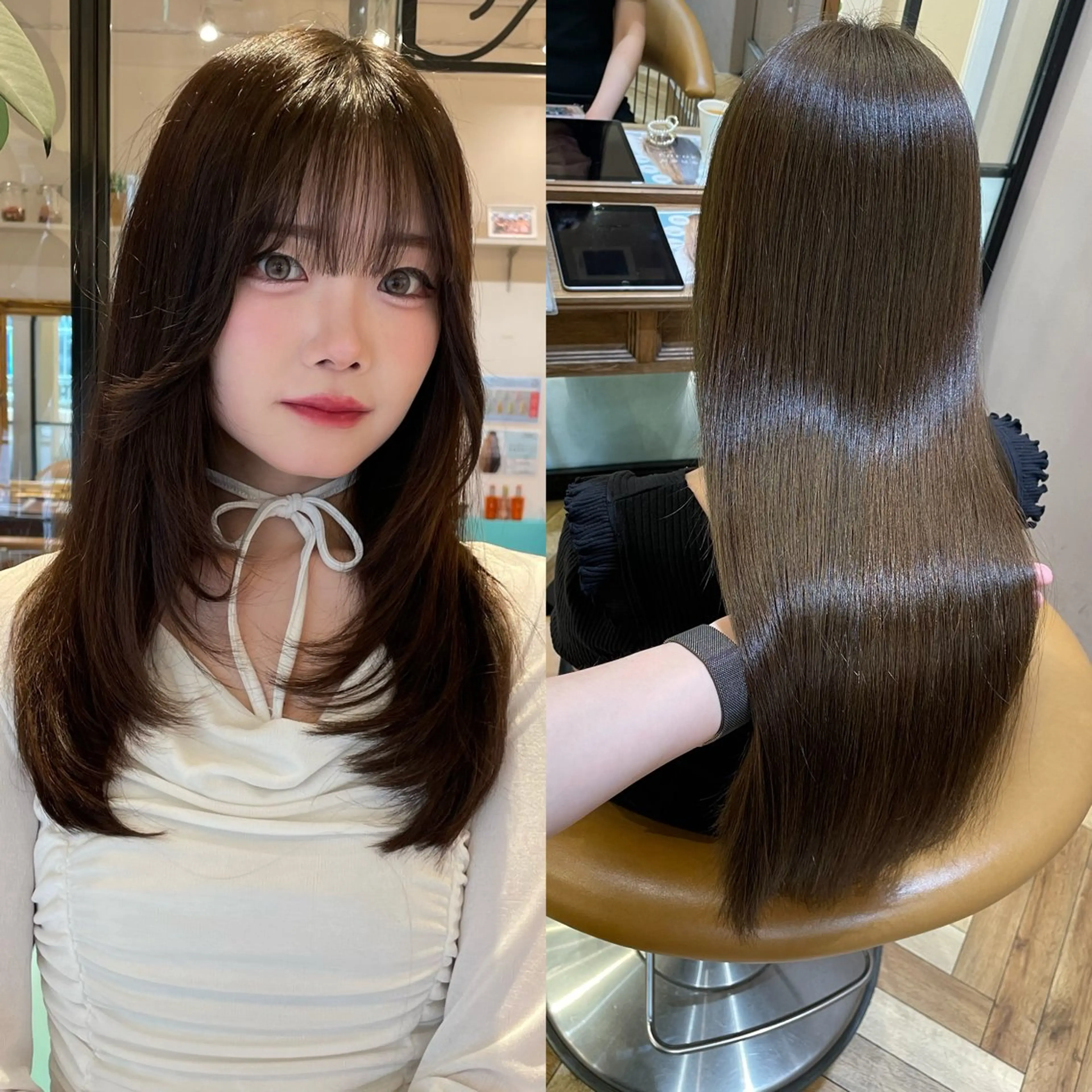 ロング カラー カット ヘアカラー 縮毛矯正 トリートメント 💎巻ける縮毛矯正/ 艶髪💎石渕智也のヘアスタイル