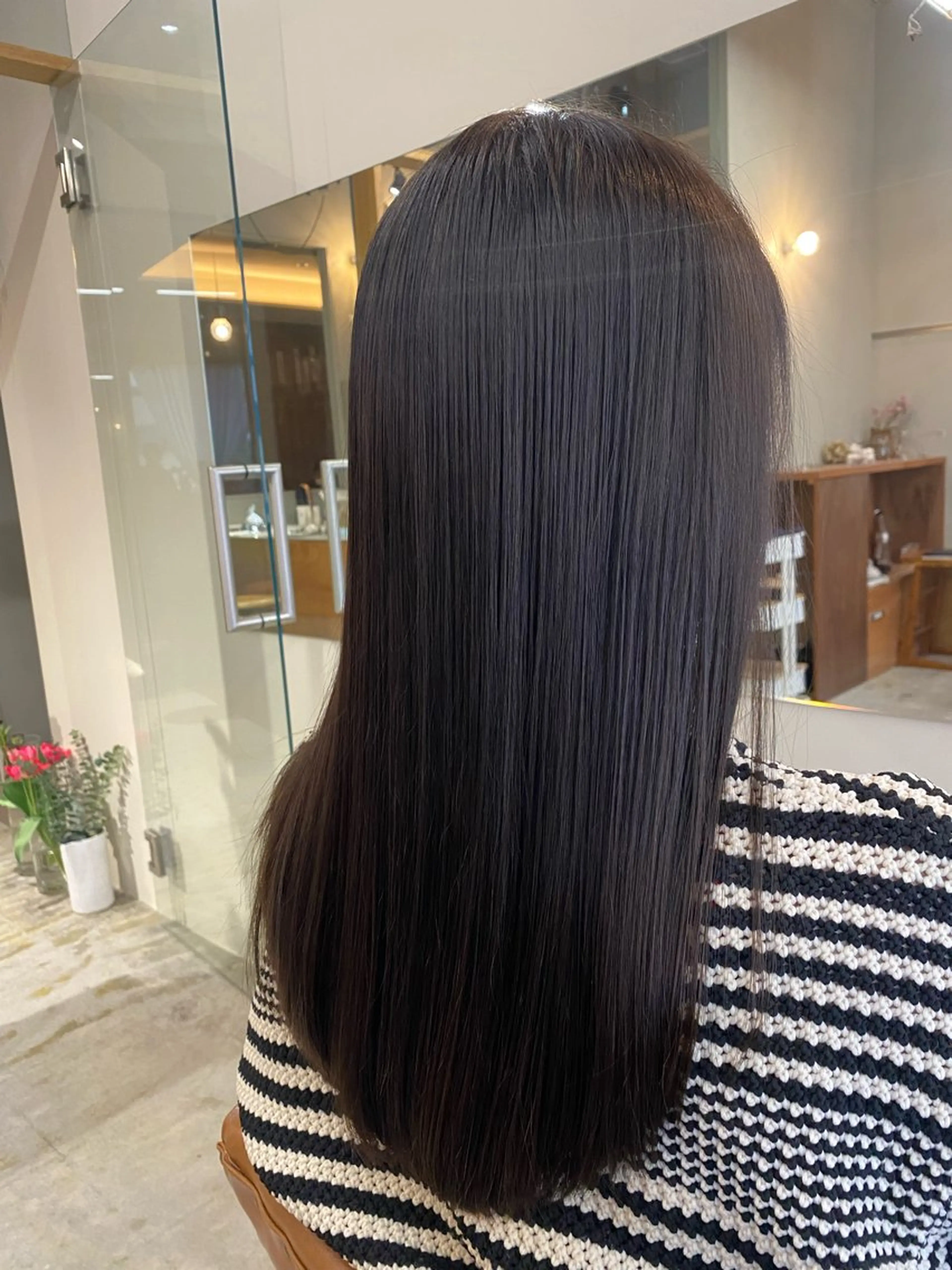 ロング カット ヘアカラー 縮毛矯正 🌻花屋併設🌻濱 幸帆のヘアスタイル