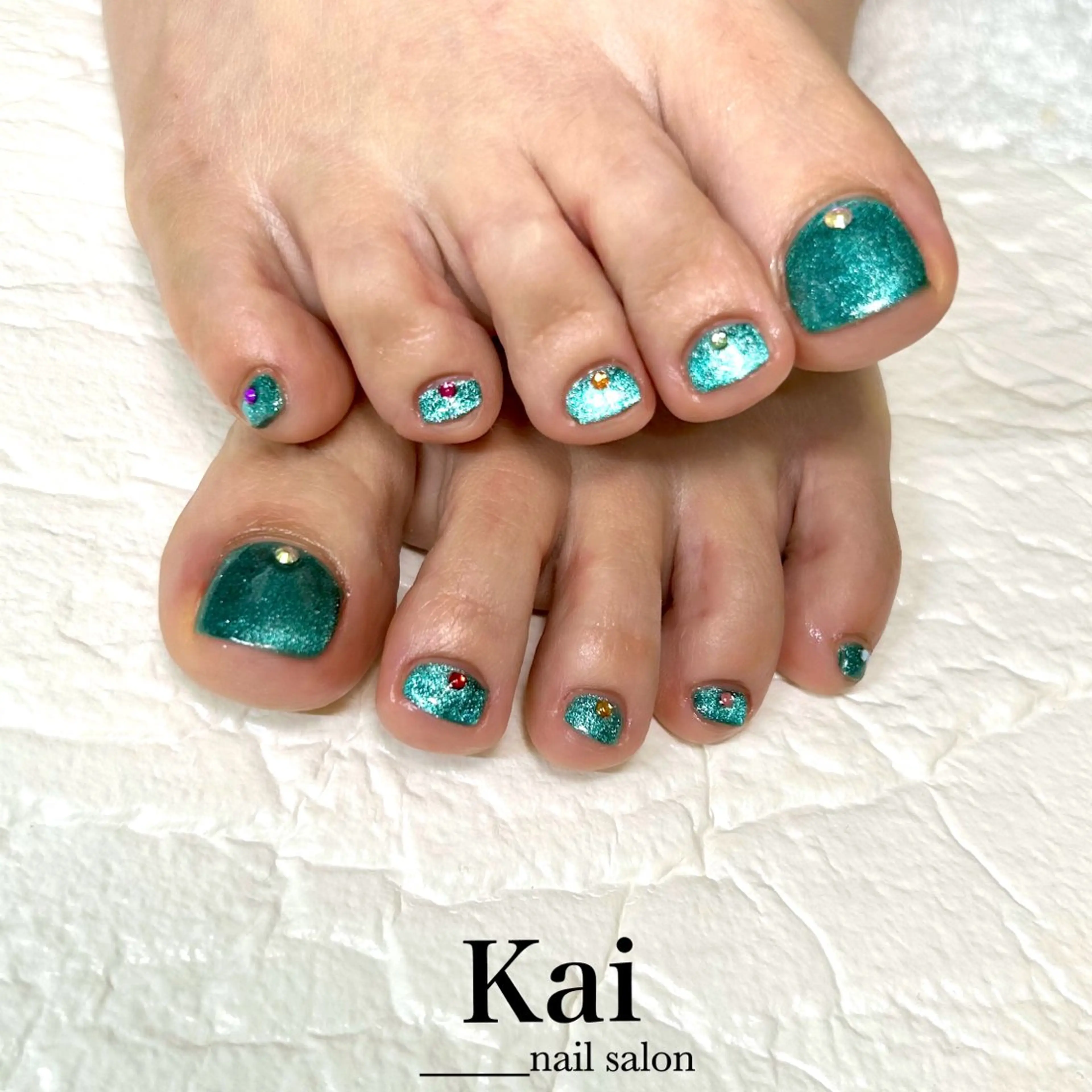 マグネット/フラッシュ/ミラー/ユニコーンネイル🩵期間限定価格🩵(オフ込み・フットバス付き)の写真