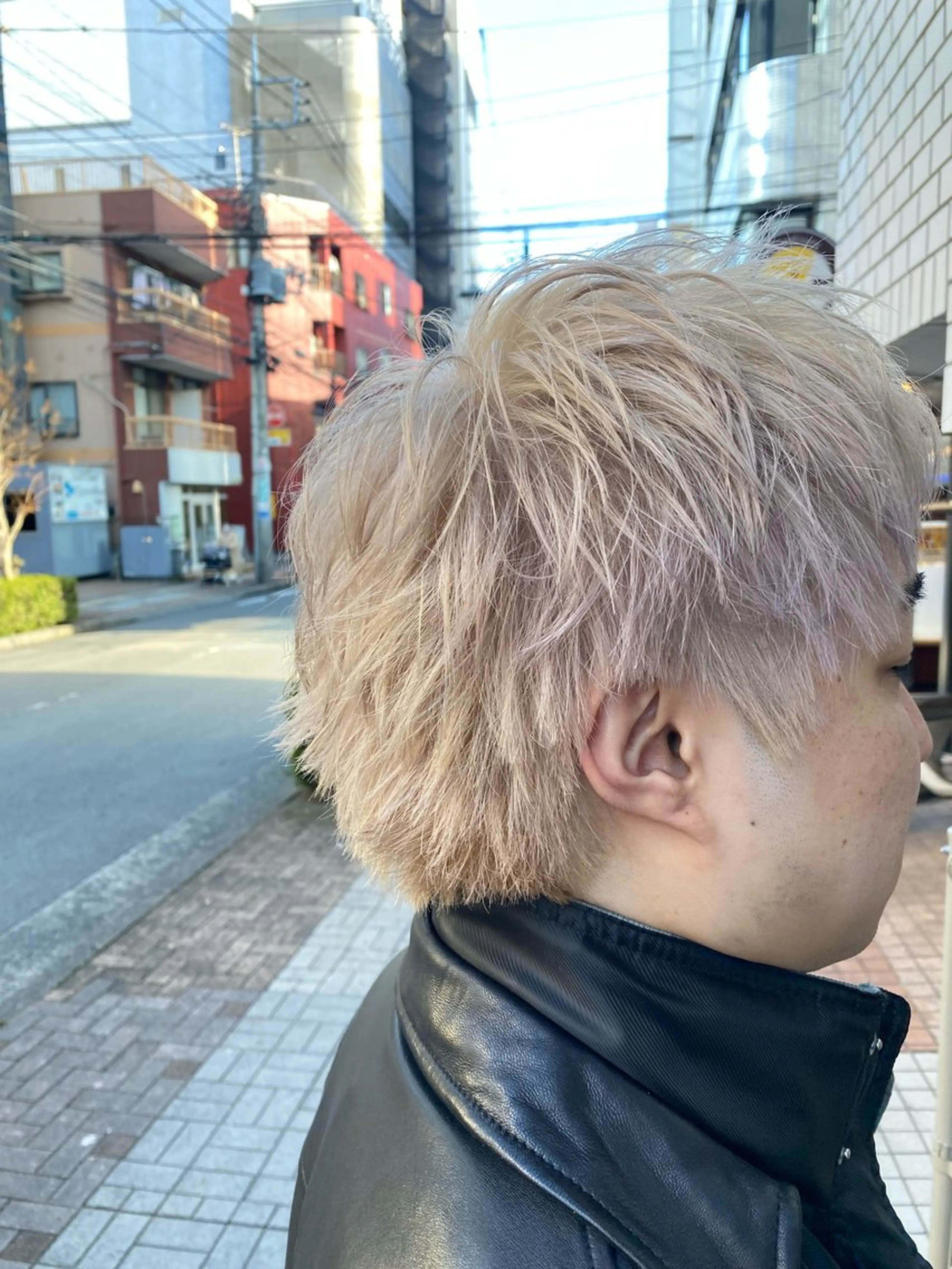 カラー メンズ カット ヘアカラー メンズブリーチカラー /パーマ ごーた立川のヘアスタイル