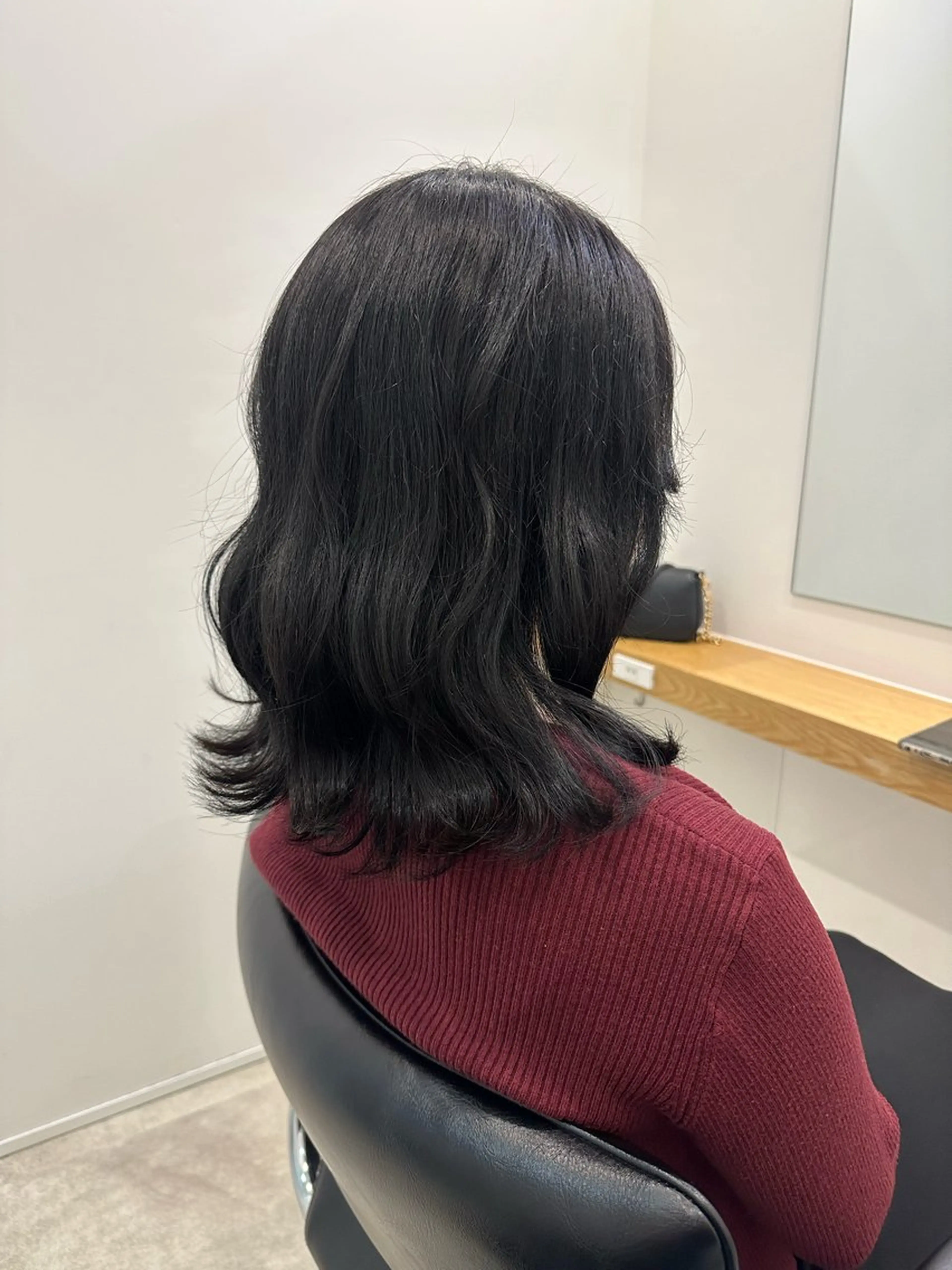 ミディアム カラー ヘアカラー トリートメント レイヤー/ナチュラル 💐nao.のヘアスタイル