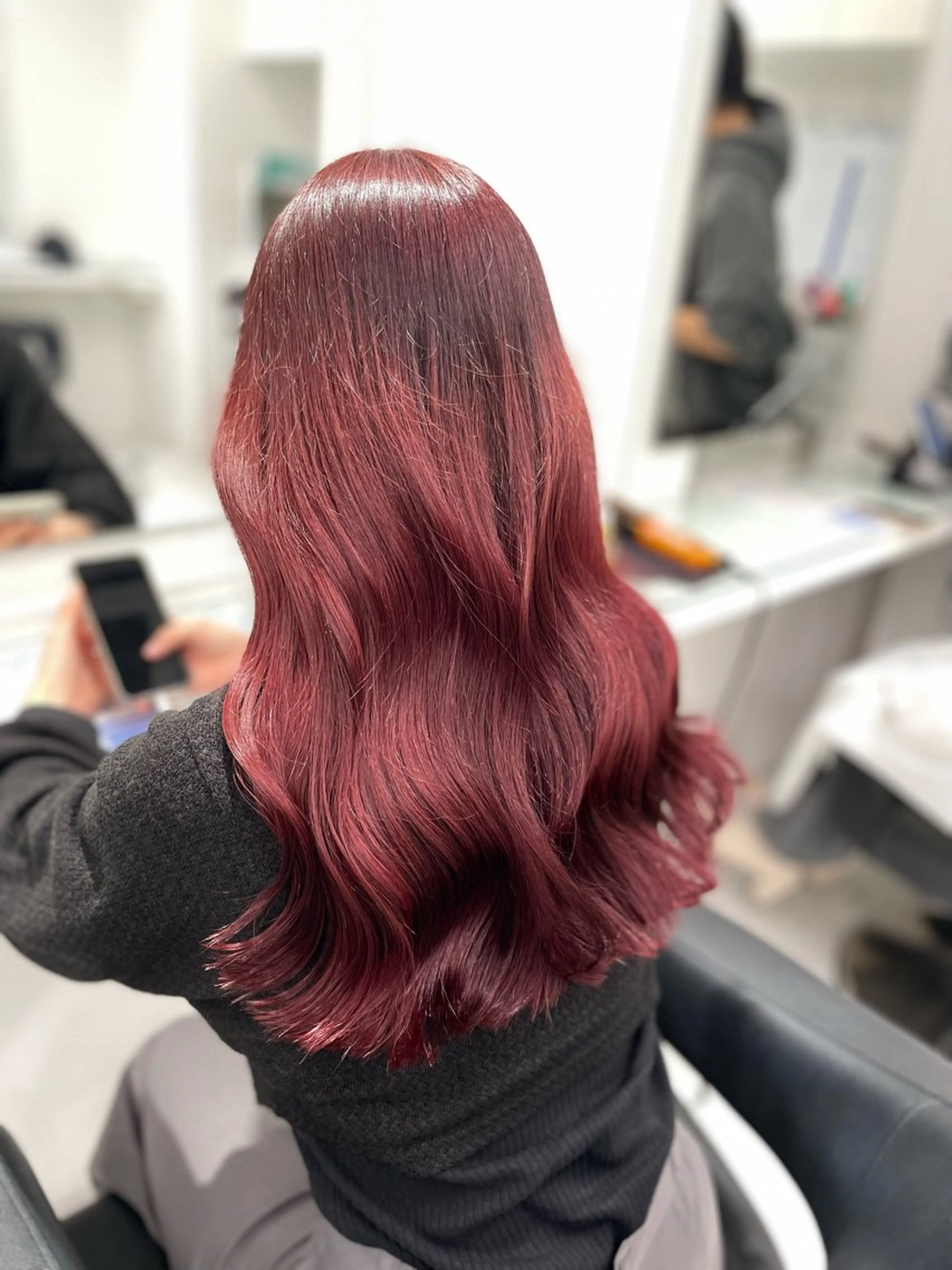 ミディアム カラー ❄最強かわいいカラー ❄️MINA❄️のヘアスタイル