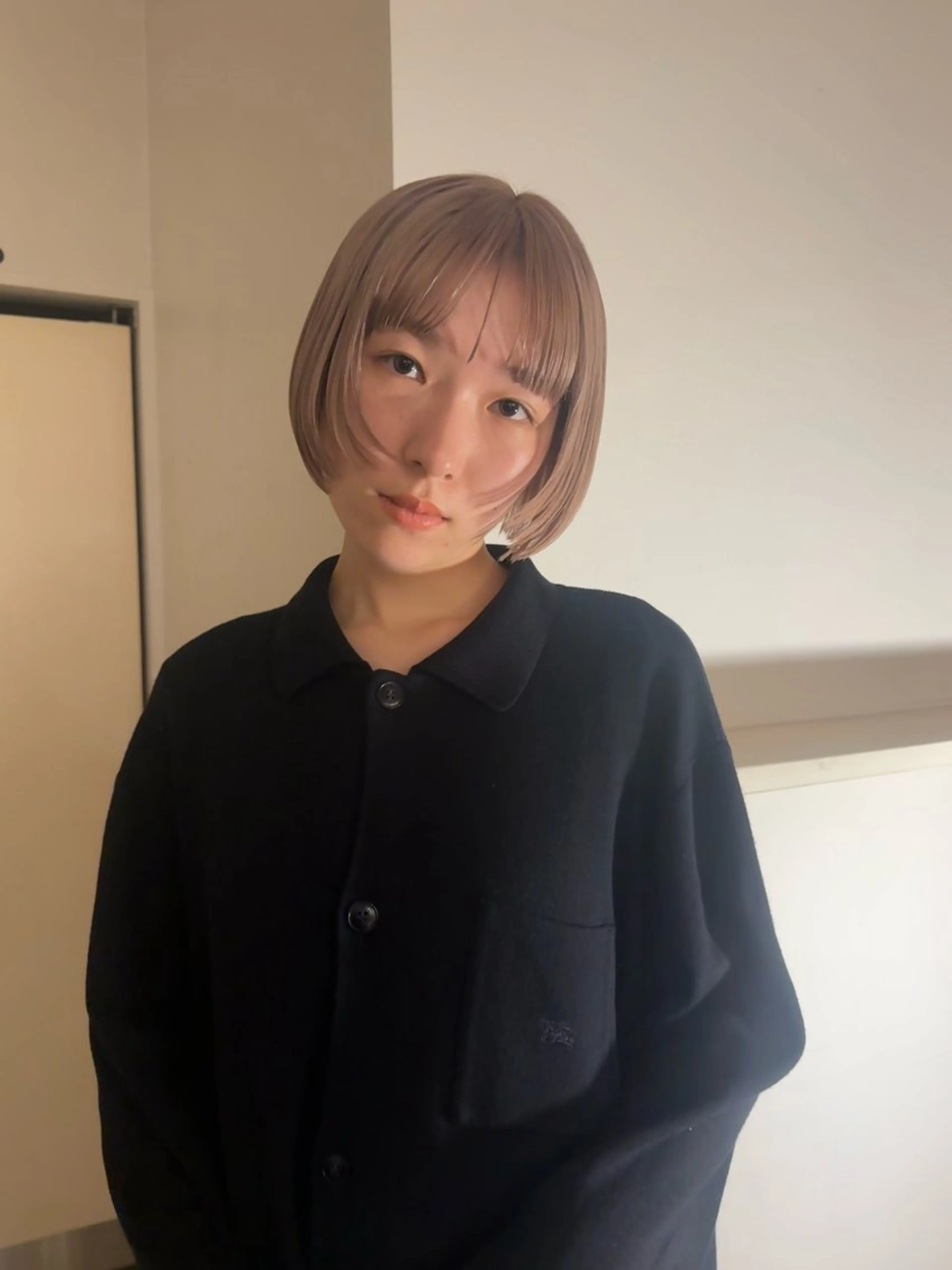 ショート カラー ベージュカラー カット ヘアカラー 今泉/kai🐇ボブ 似合わせカットのヘアスタイル