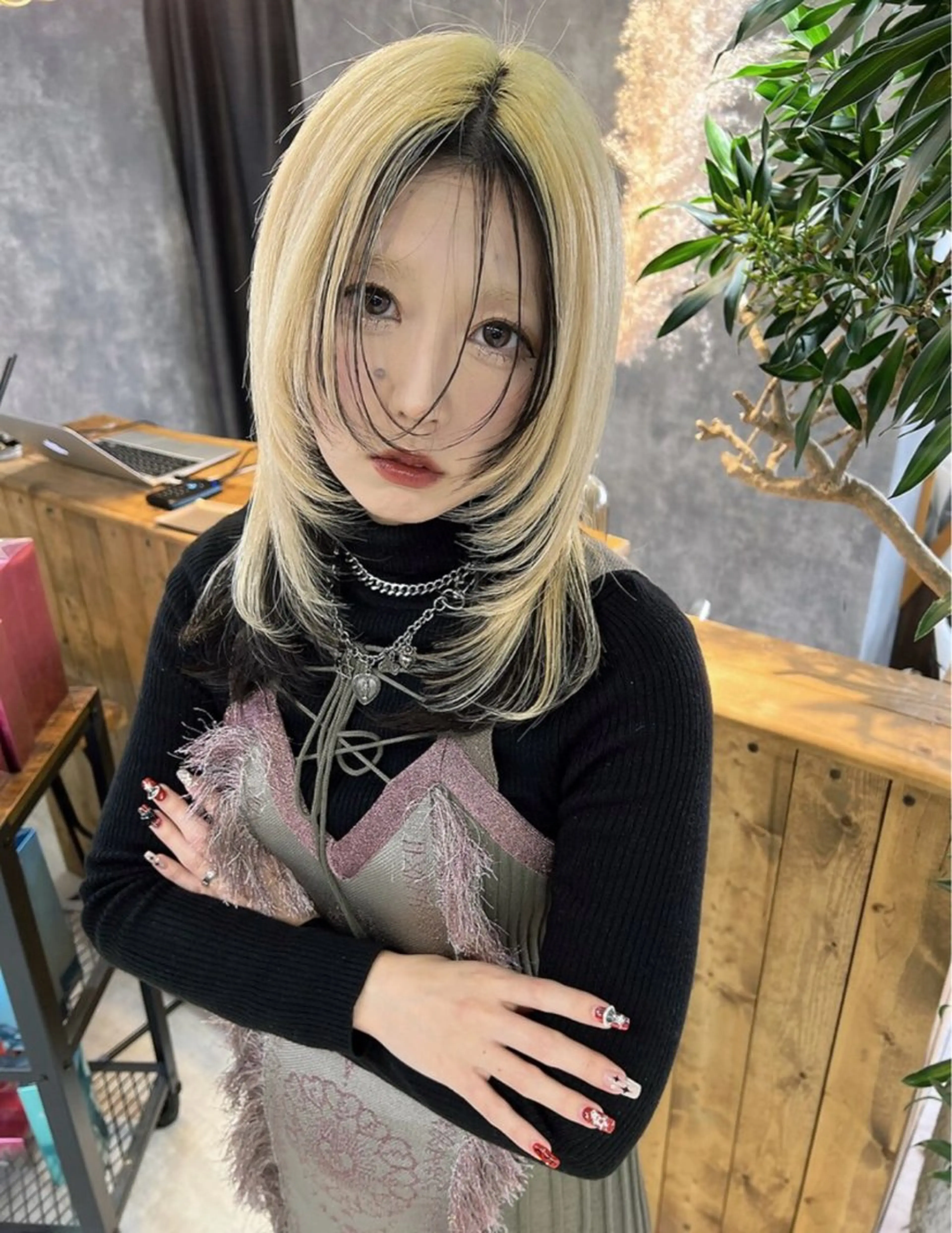 セミロング カラー ヘアカラー ♡ハッシュカット/ レイヤー/yucoのヘアスタイル