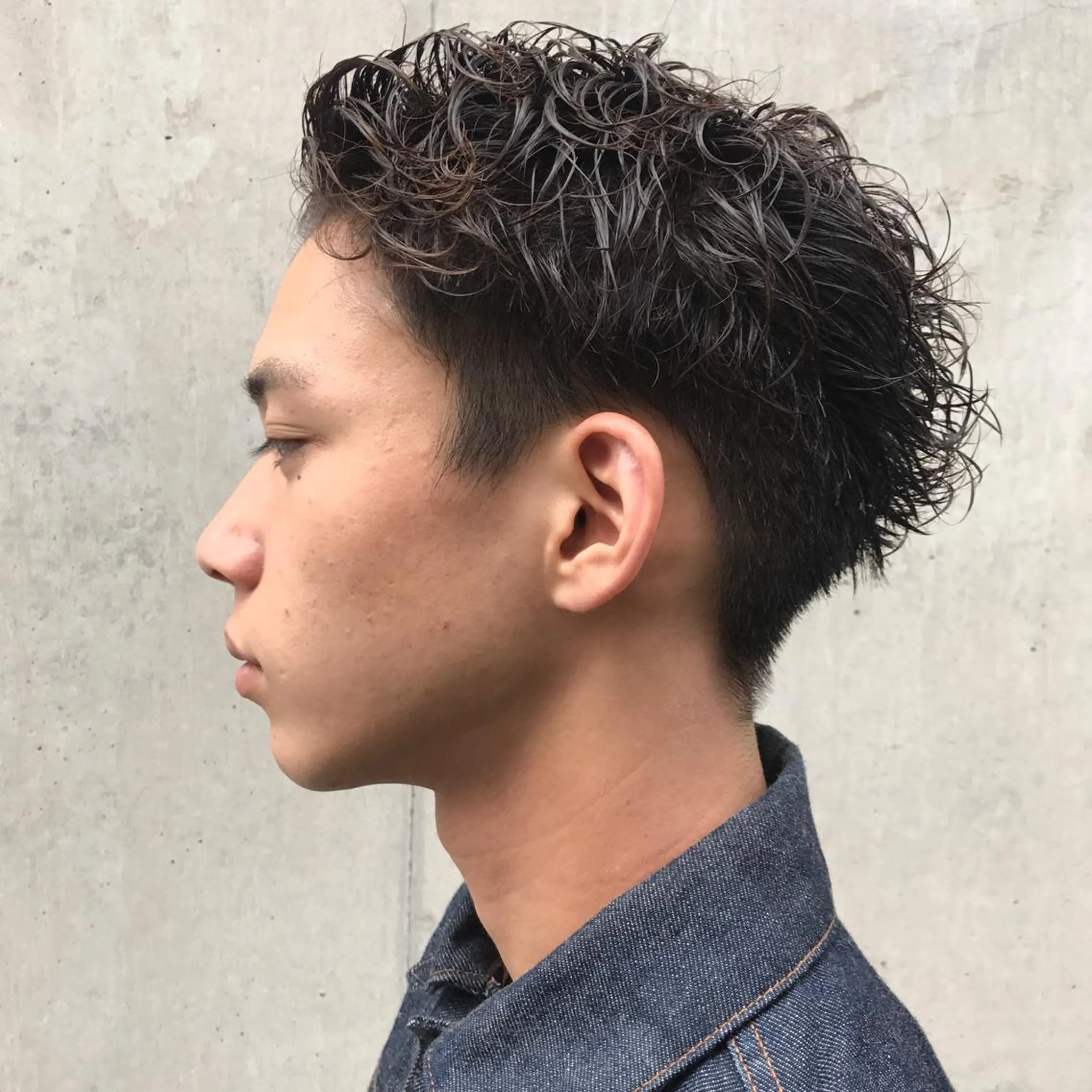 ショート パーマ メンズ 住本 大明のヘアスタイル
