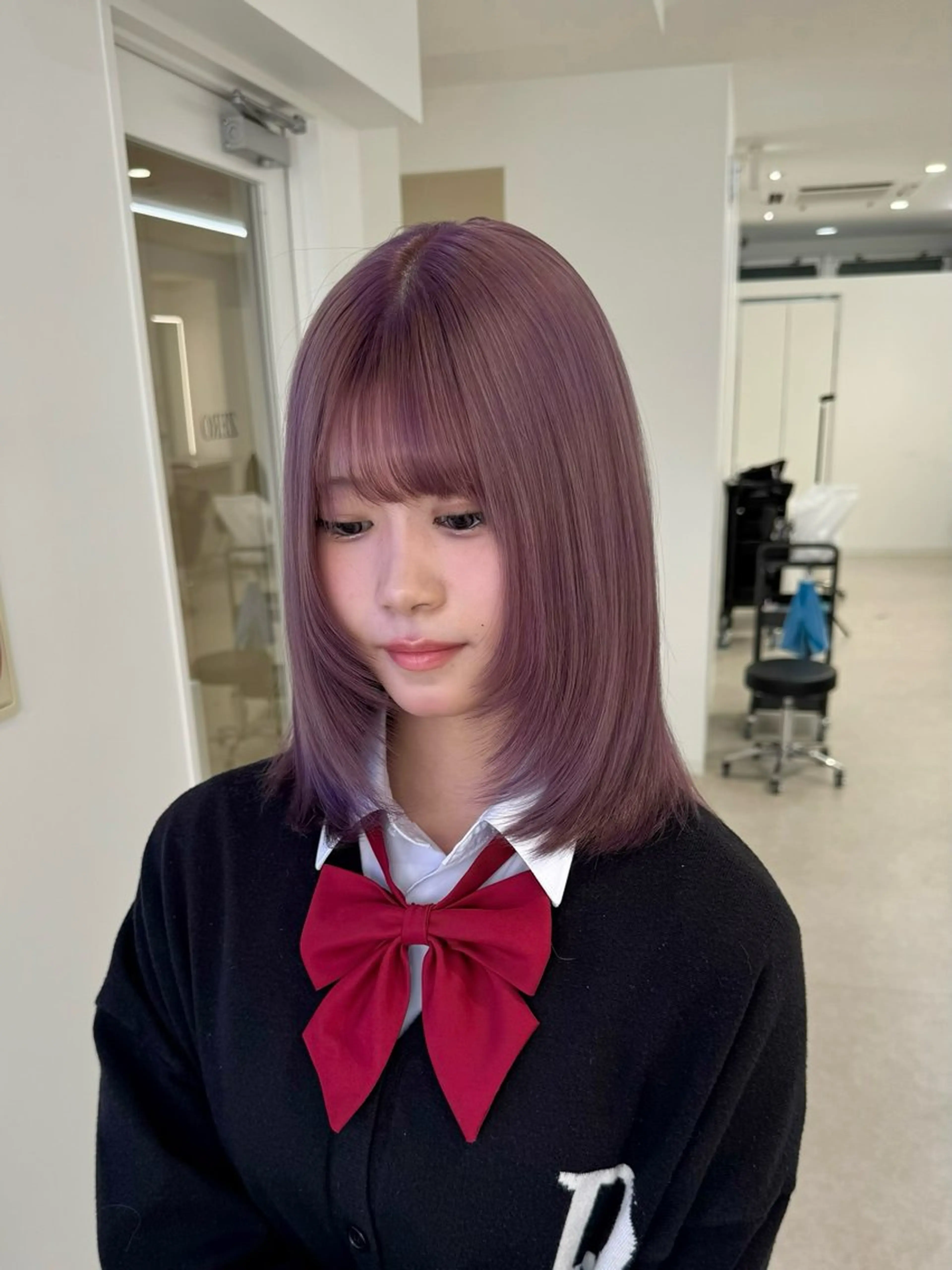 ミディアム カラー ブリーチ/艶カラー 💎koharu💎のヘアスタイル