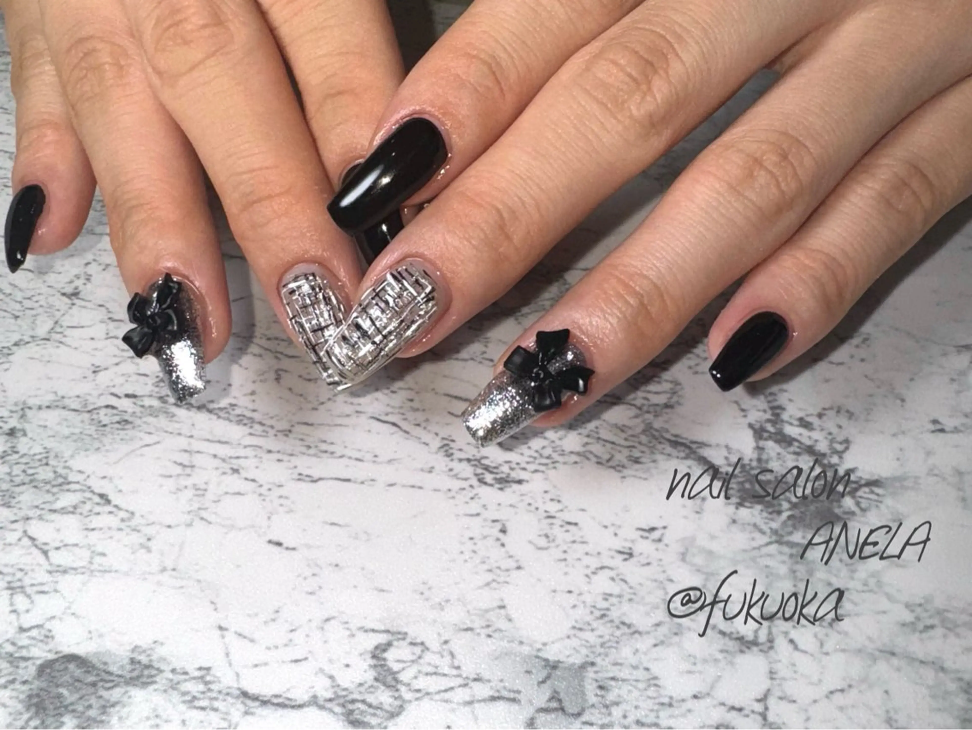 ネイル ツイードネイル ハンドネイル nail salon ANELA mayaのネイルデザイン