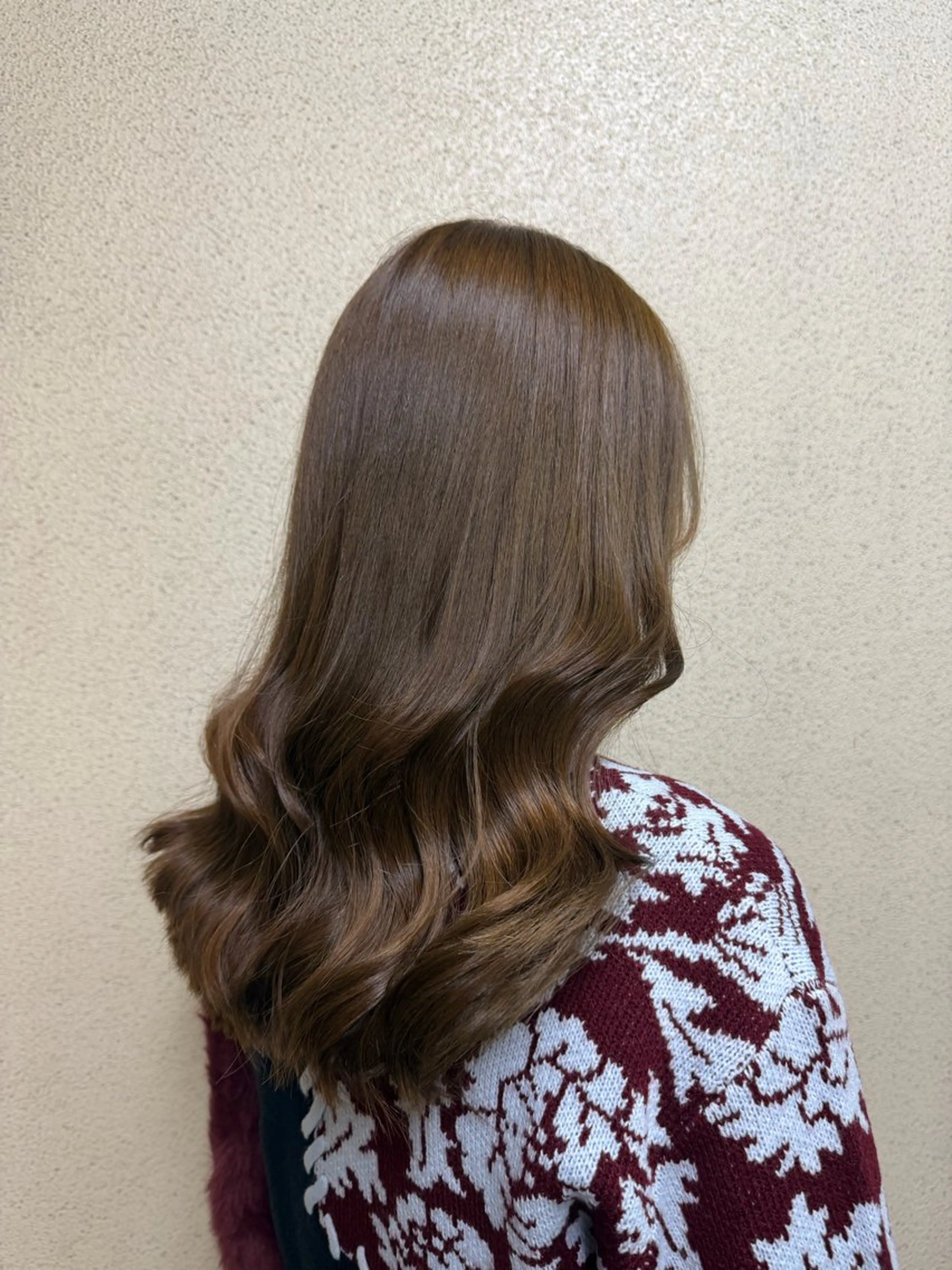 ロング カラー カット ヘアカラー ツヤ重視 ワンカラー🫧Mioのヘアスタイル