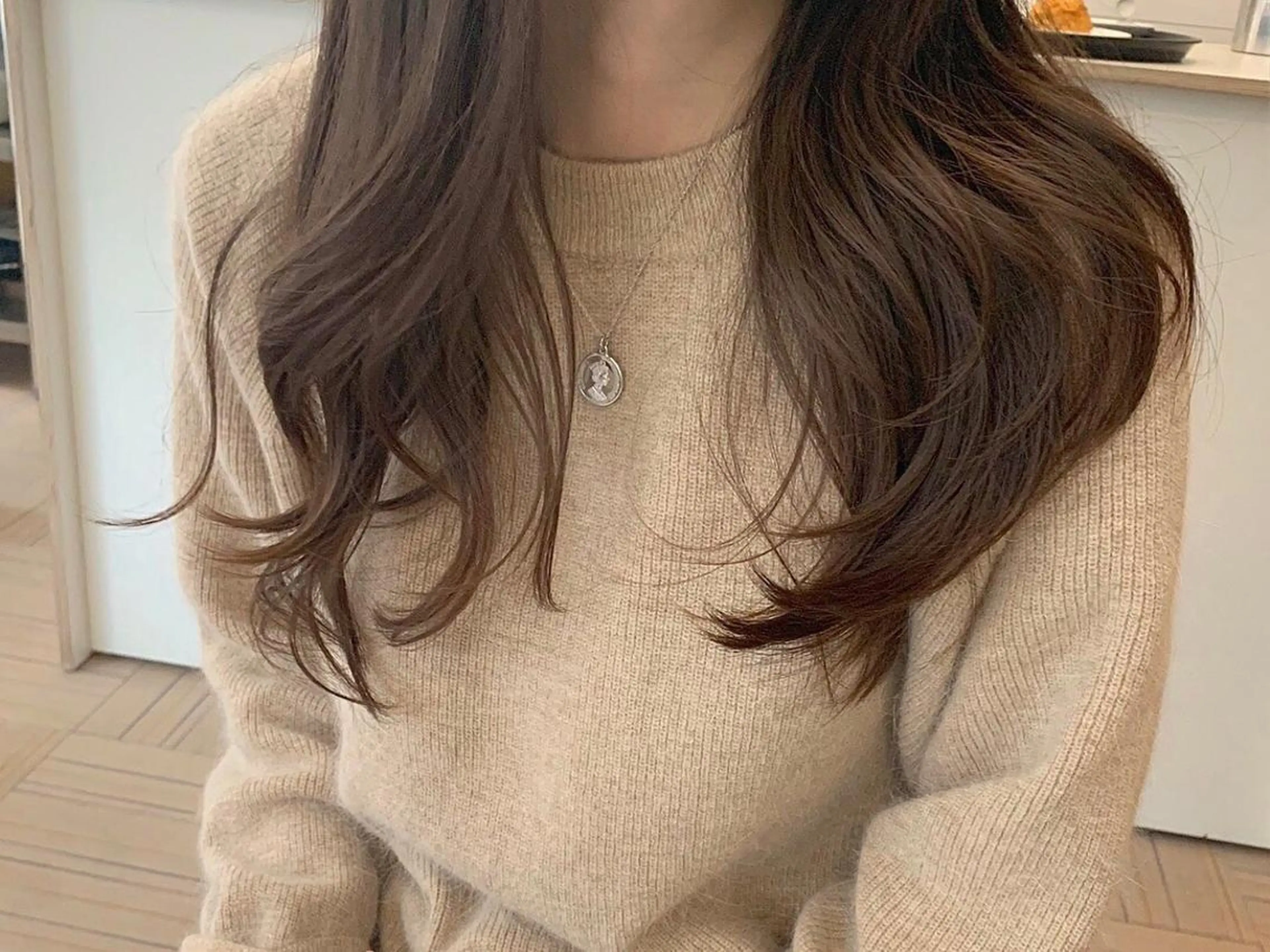 ロング カラー 透明感カラー ヘアカラー トリートメント the BRIDGE hair salonのヘアスタイル