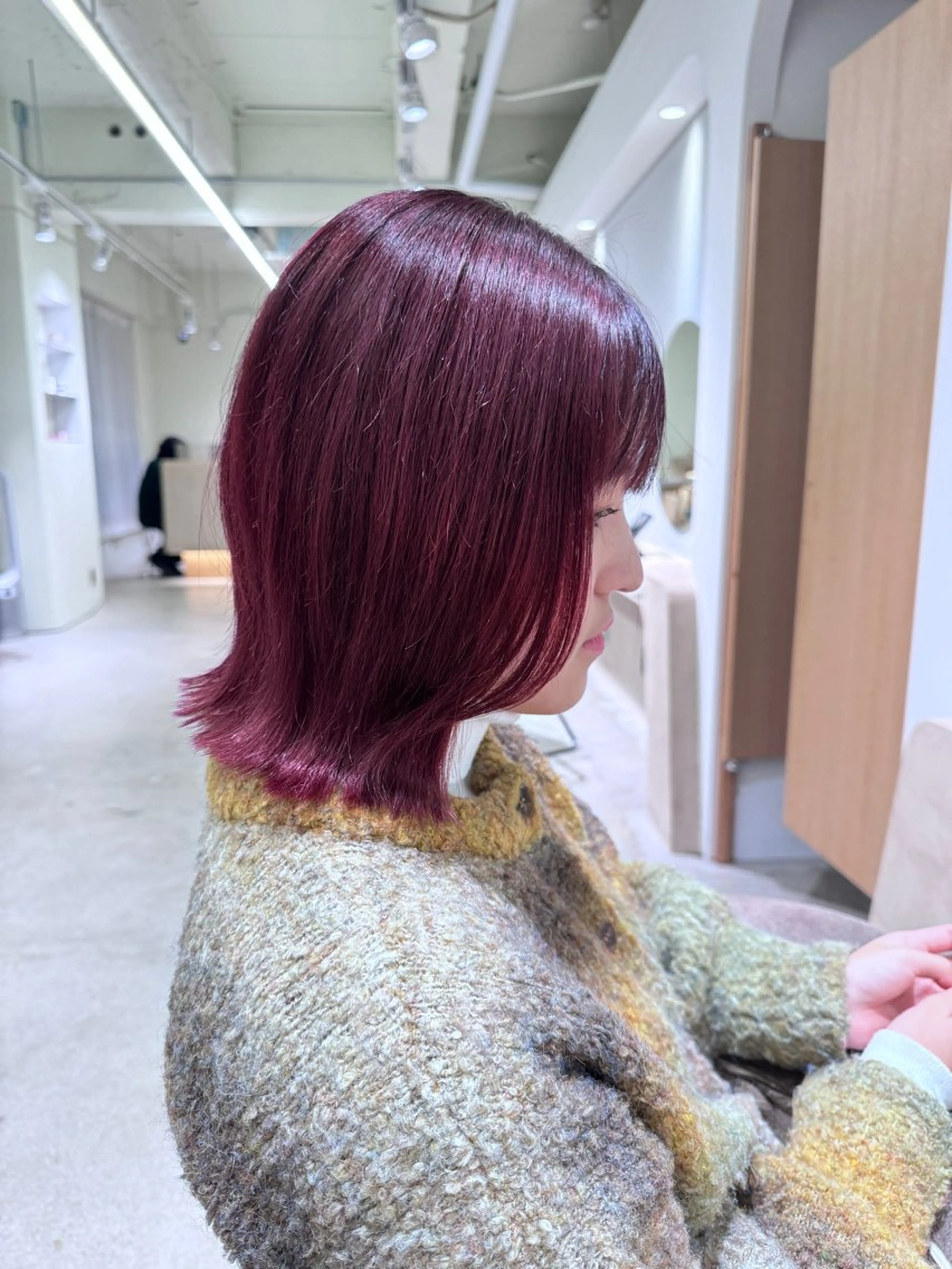 カラー ブリーチ ケアブリーチ 透明感カラー ダブルカラー イヤリングカラー 落合しほ/韓国ヘア/ 髪質改善/縮毛矯正のヘアスタイル