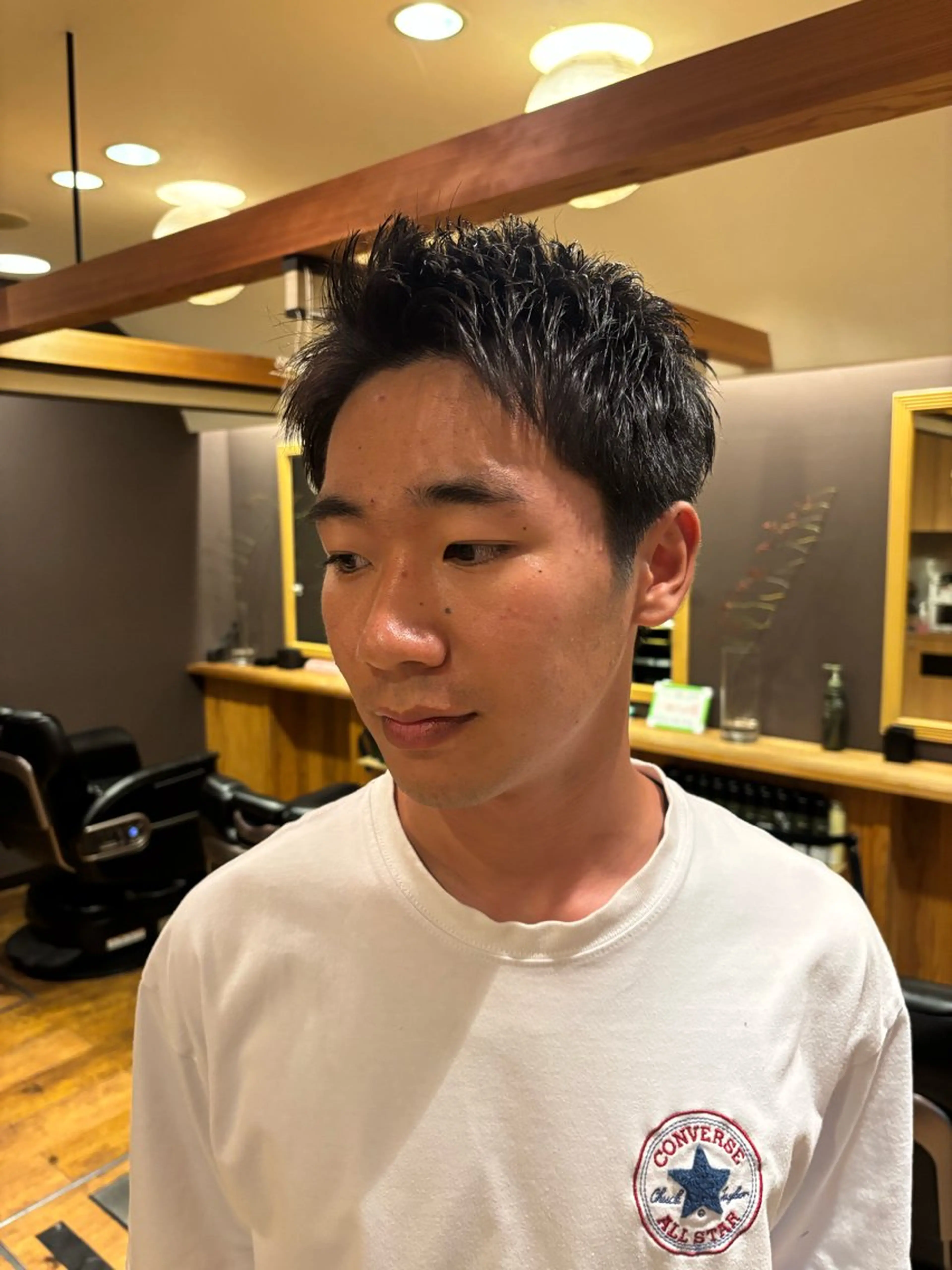 メンズ メンズ✂️レディス 岩井勇磨のヘアスタイル