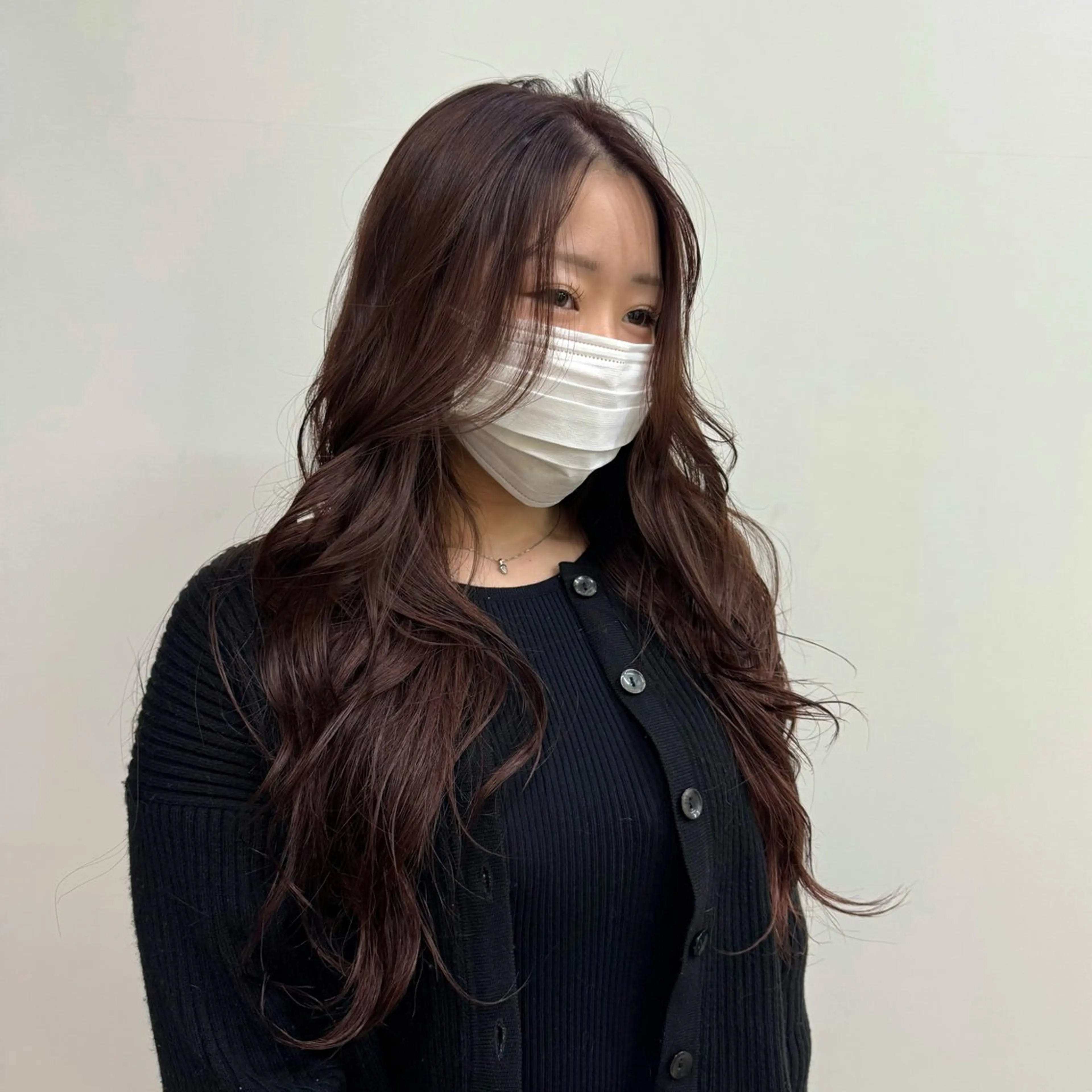 ロング カラー ブラウンカラー ラベンダーカラー ピンクカラー ピンクブラウン クリスマス ヘアカラー 清水愛果/似合わせ カット/透明感カラーのヘアスタイル