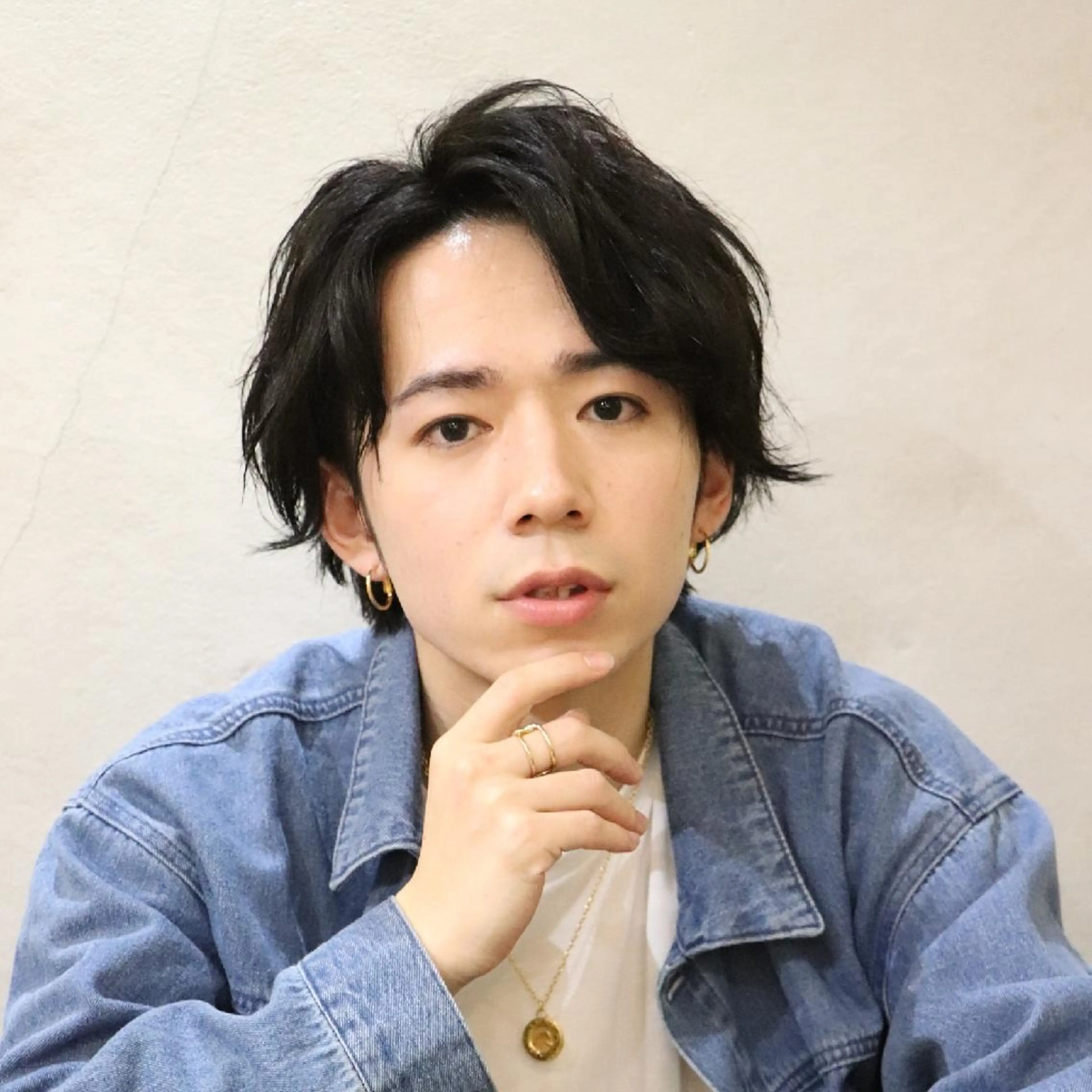 メンズ ミディアム 川端 智治のヘアスタイル