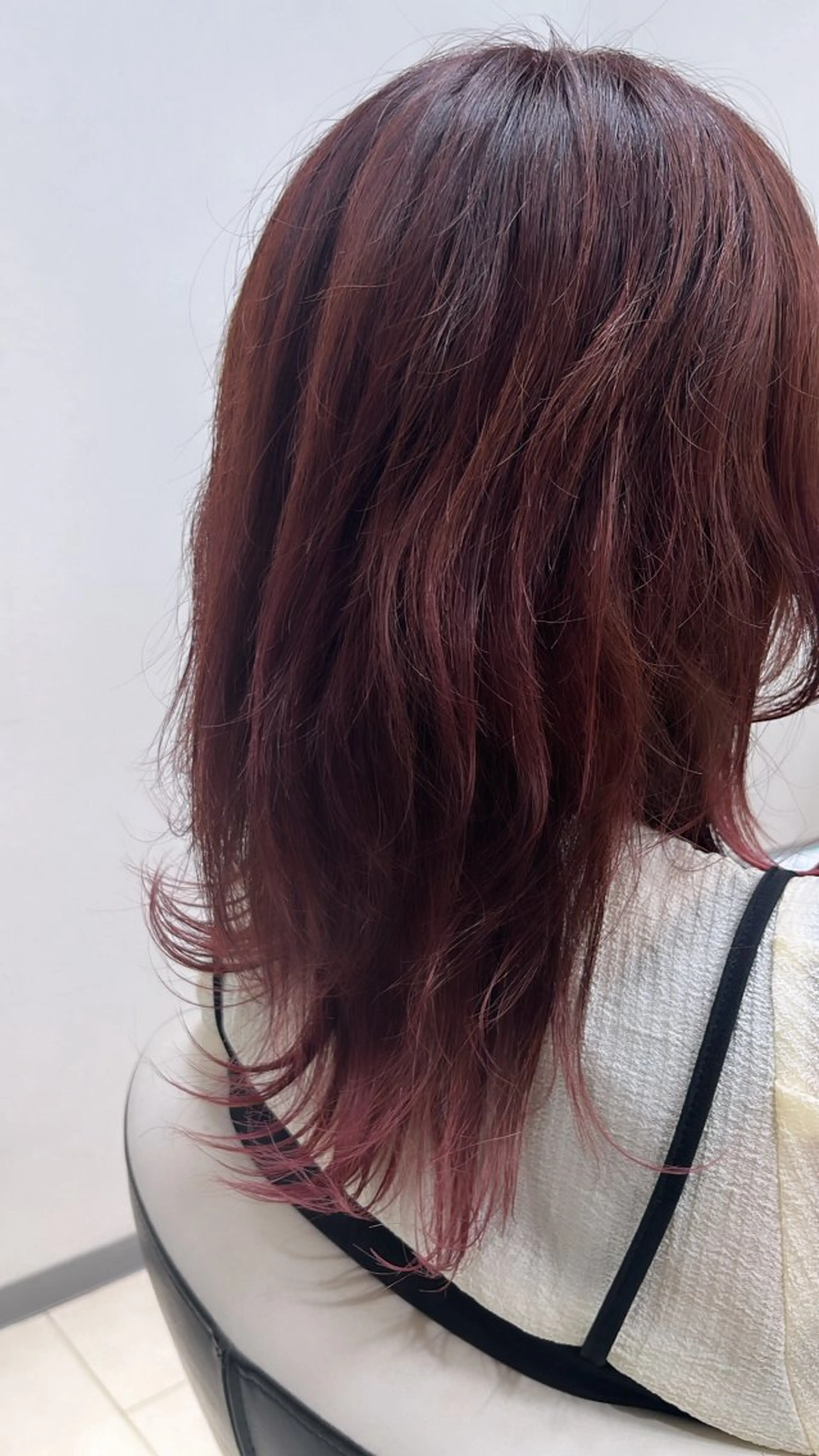 セミロング ヘアカラー トリートメント ヘッドスパ 北山 麻衣のヘアスタイル