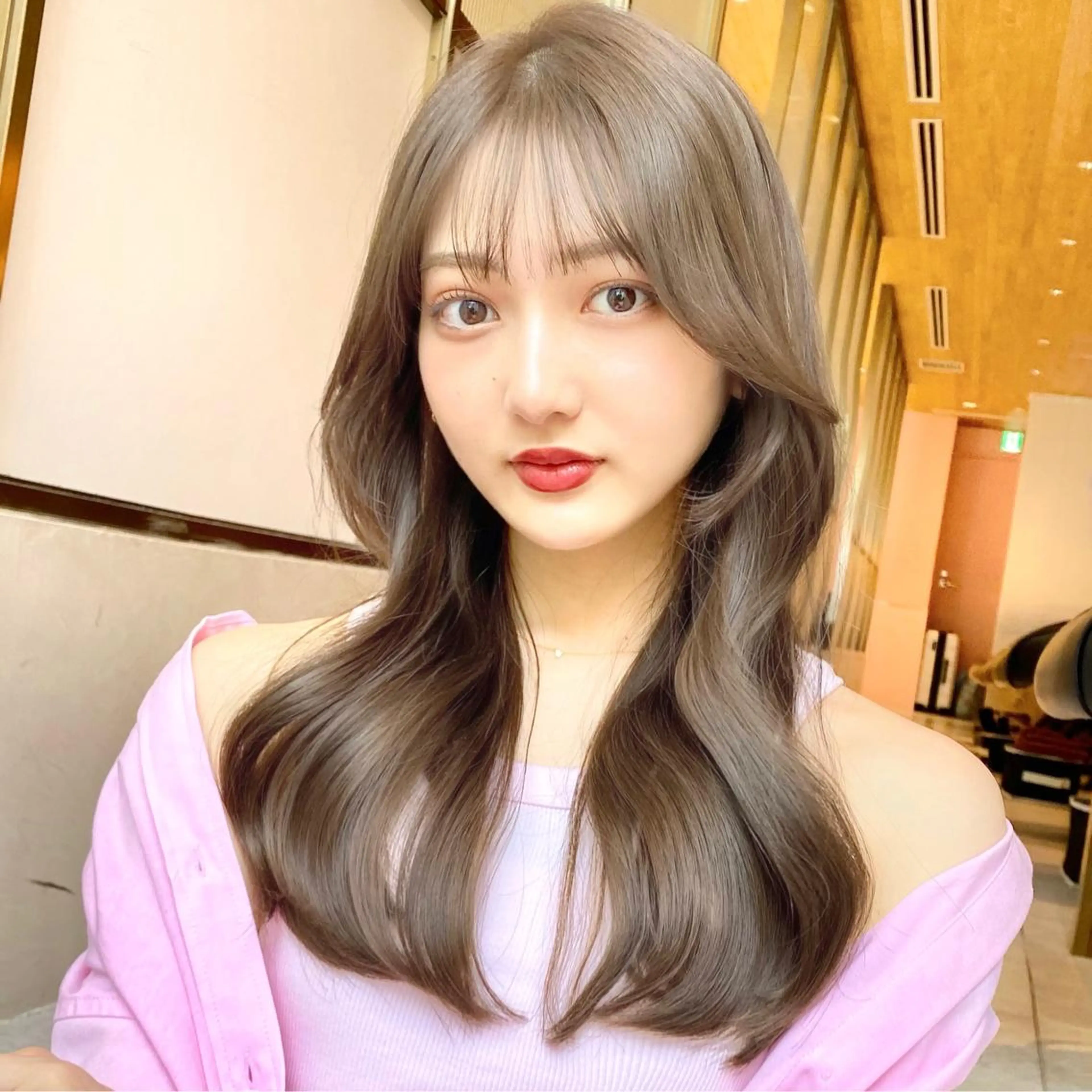 セミロング くびれヘア くびれレイヤー レイヤーカット カット ヘアカラー トリートメント 韓国くびれレイヤー 🇰🇷はづきのヘアスタイル