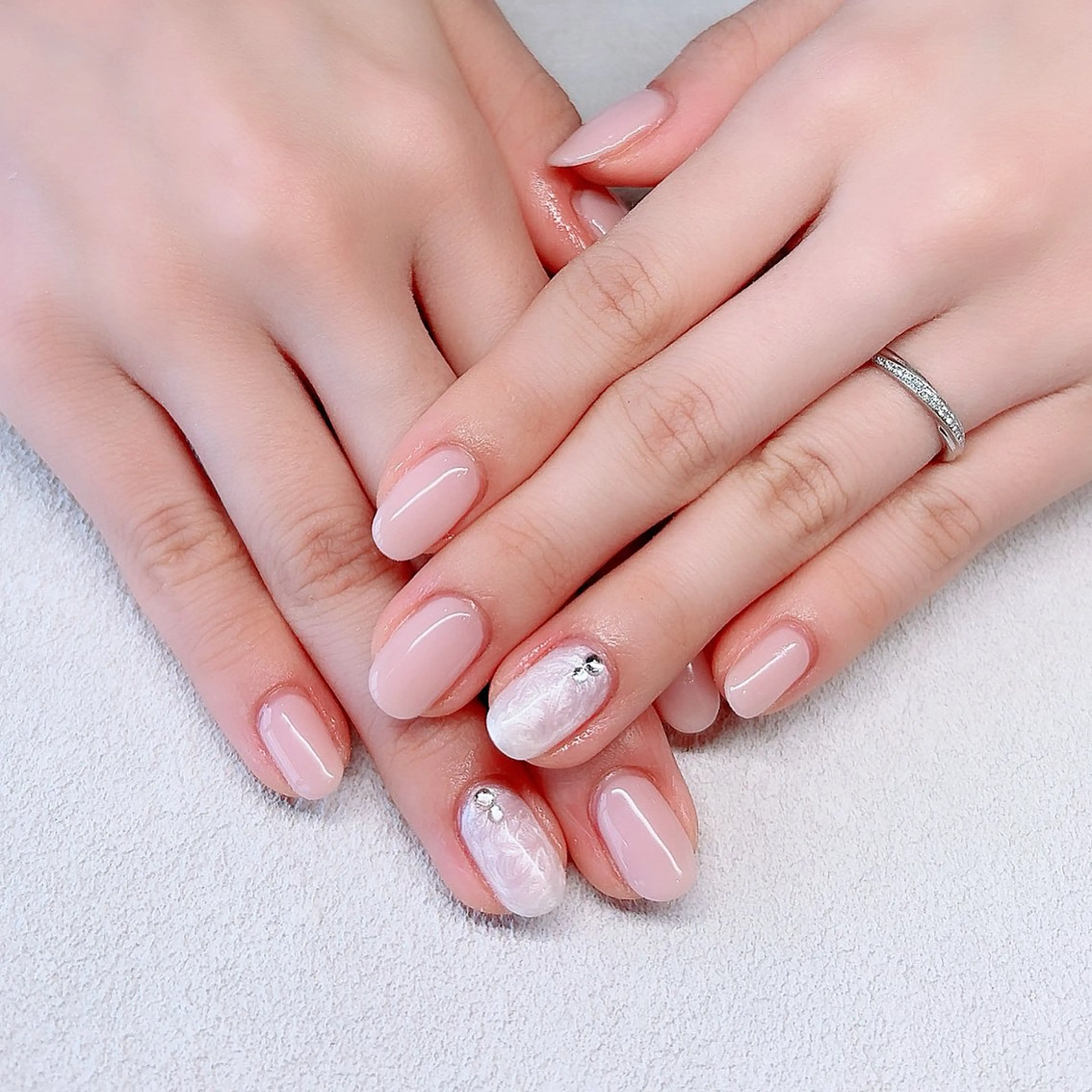 ネイル ハンドネイル 西大分S.Nail 𓏲⋆🪸.⋆⸜🫧のネイルデザイン