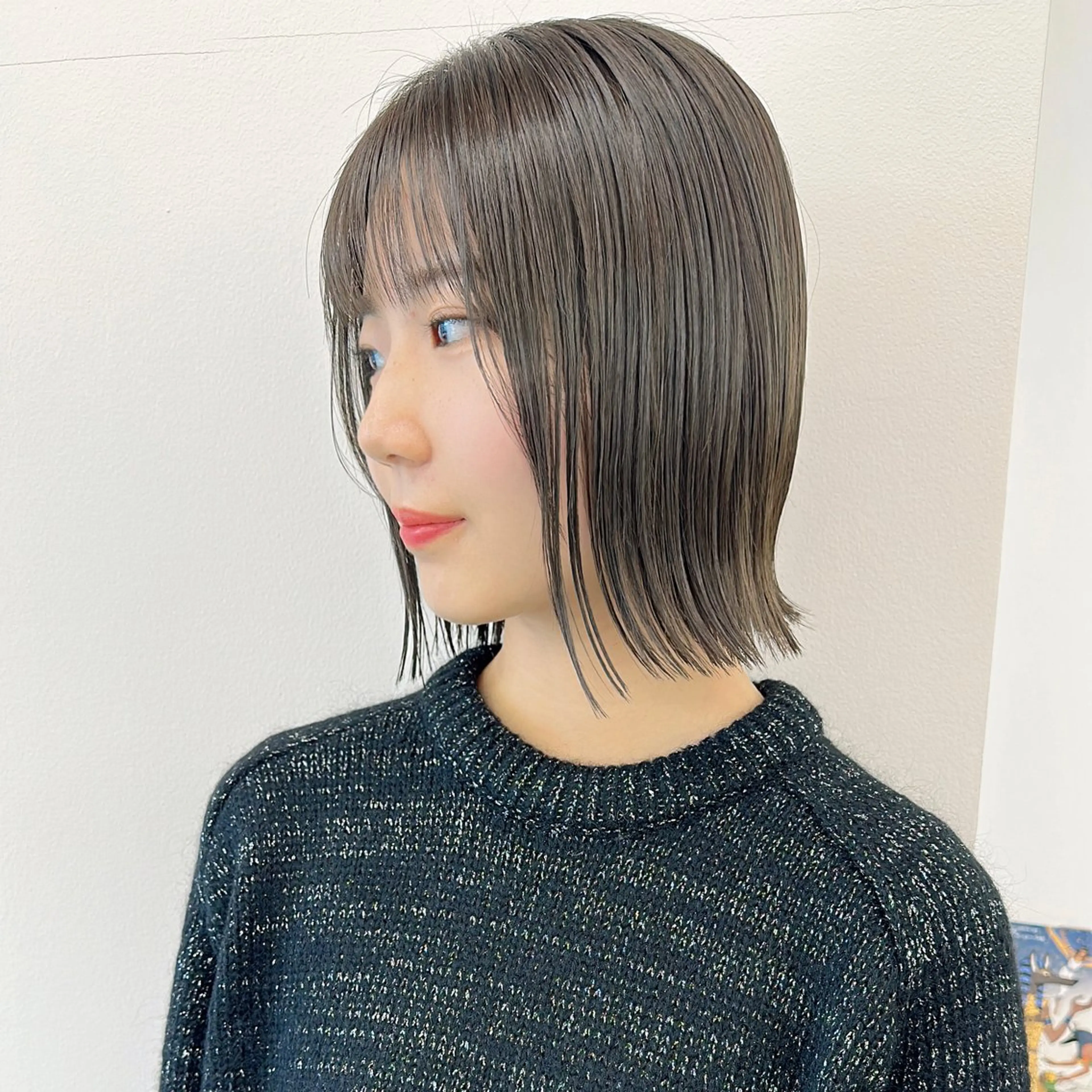 ミディアム カラー カット ヘアカラー トリートメント ブリーチなし/レイヤ ー特化🌈Tommyのヘアスタイル