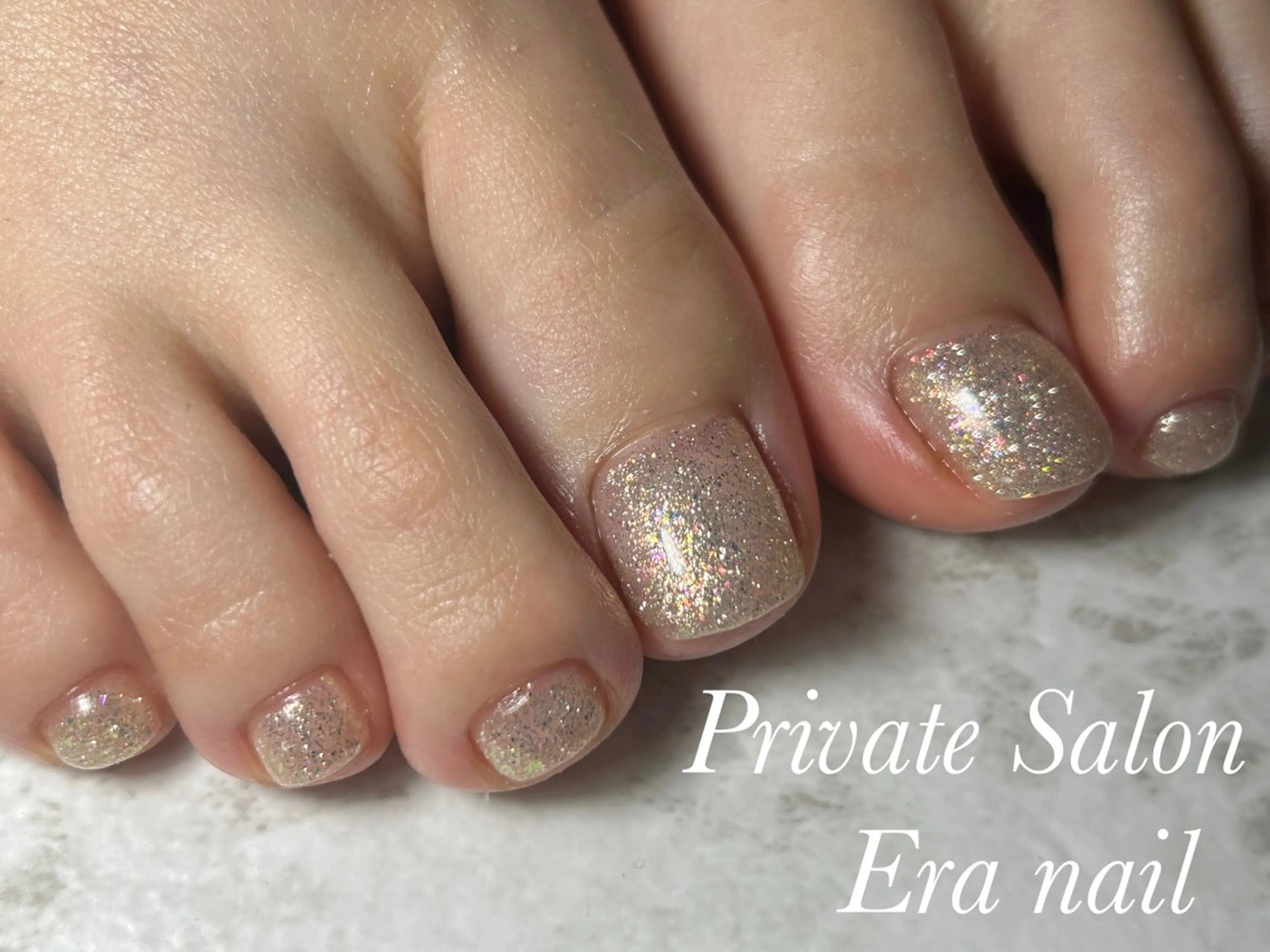 ネイル フットネイル ワンカラーネイル フットネイル Era nailのネイルデザイン