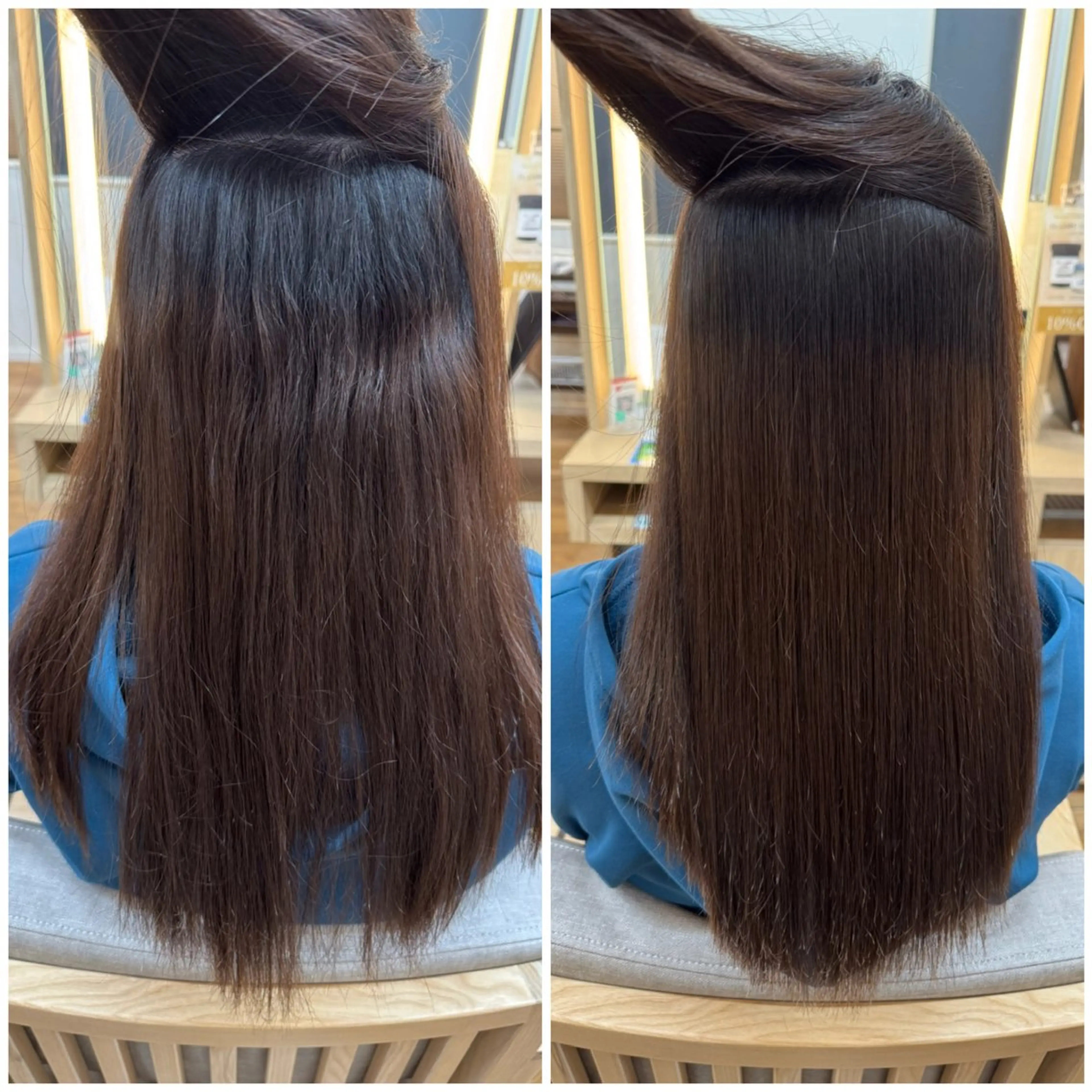 セミロング 髪質改善/縮毛矯正✨ 白石ゆいのヘアスタイル