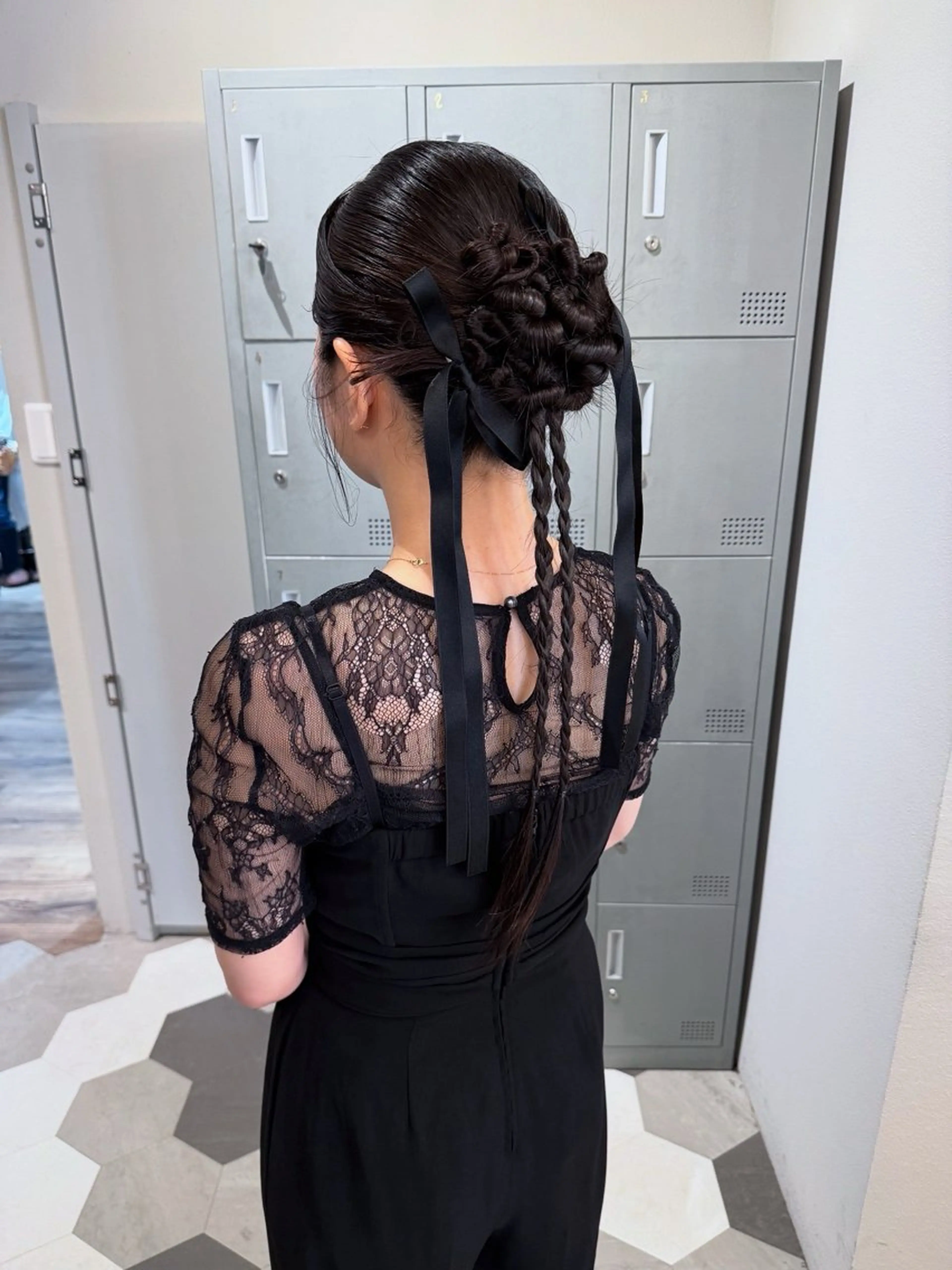 ロング ヘアアレンジ ヘアセット ブリーチ/アレンジ 天満/chihiroのヘアスタイル