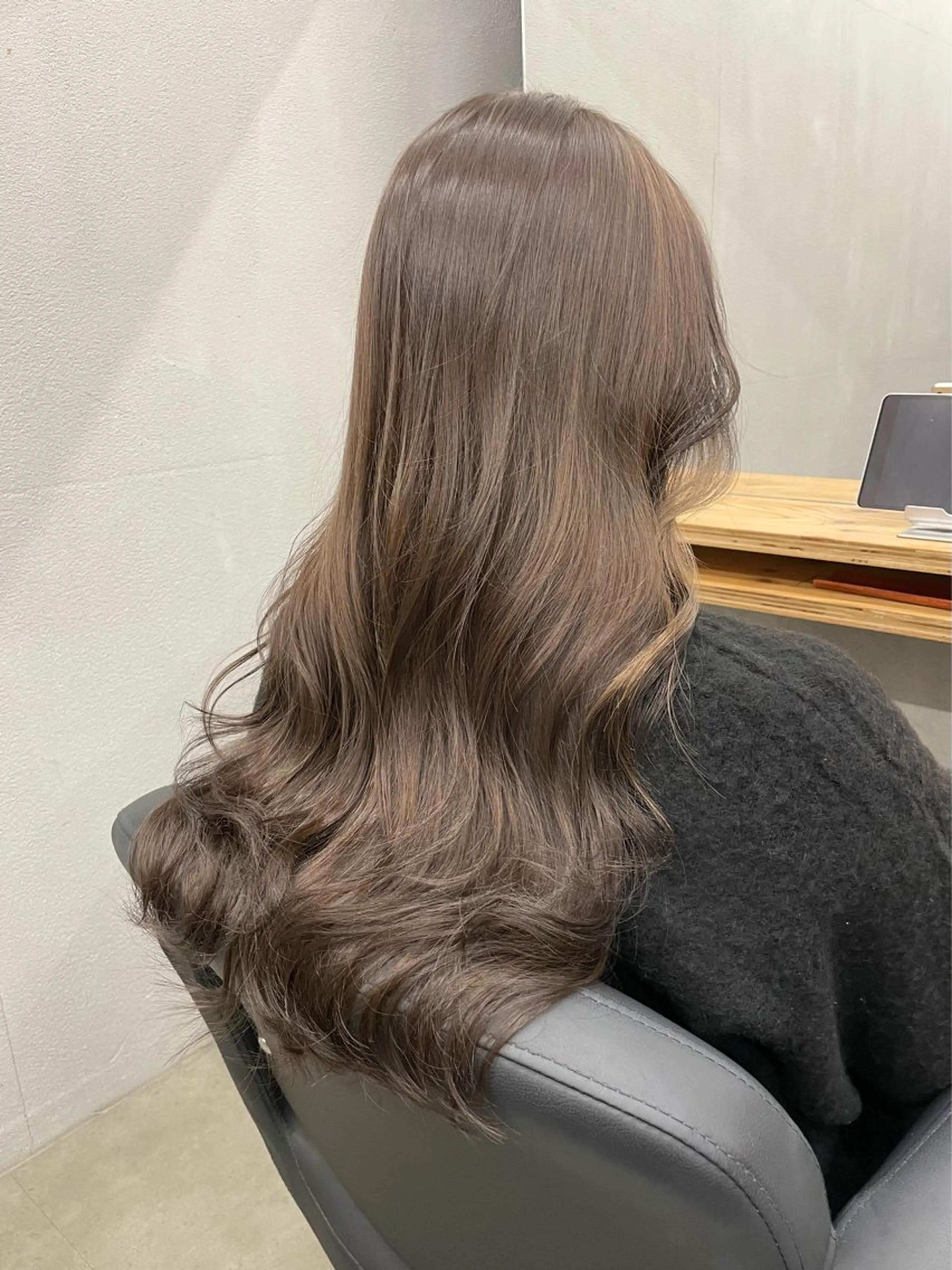 ロング カット ヘアカラー トリートメント ひより ／novusのヘアスタイル