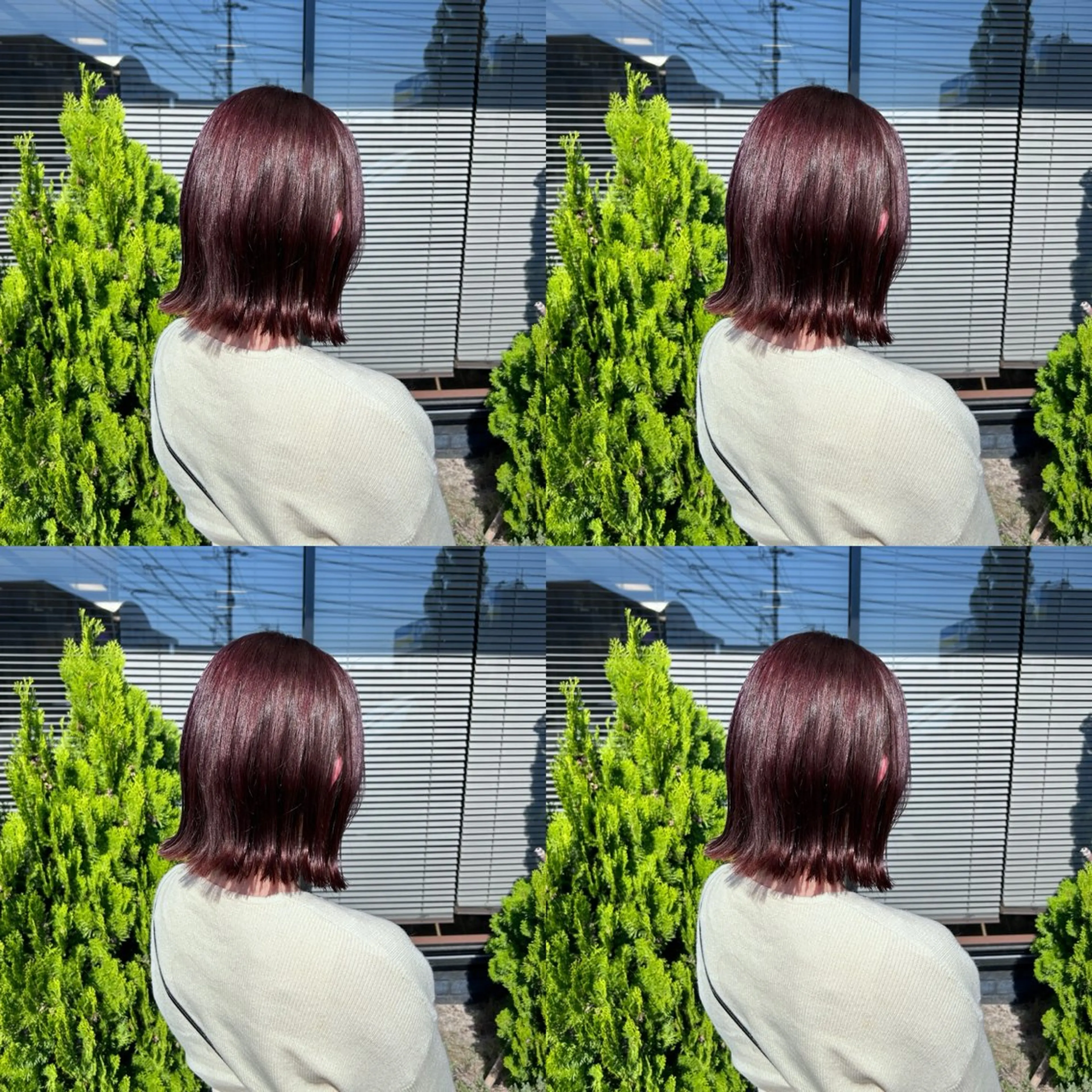 ミディアム 河口 友里のヘアスタイル