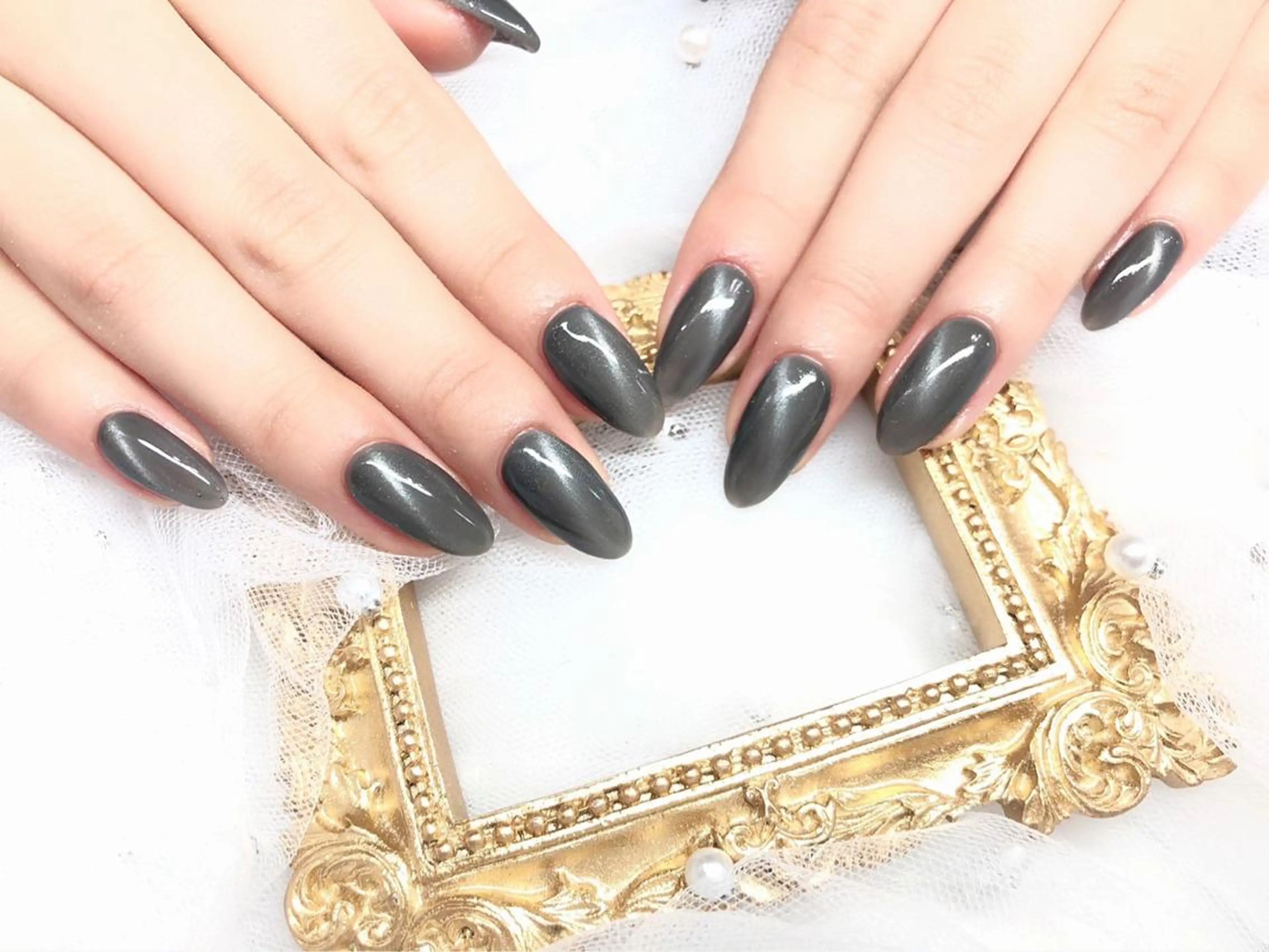 ネイル ハンドネイル マジック ミラーのネイルデザイン