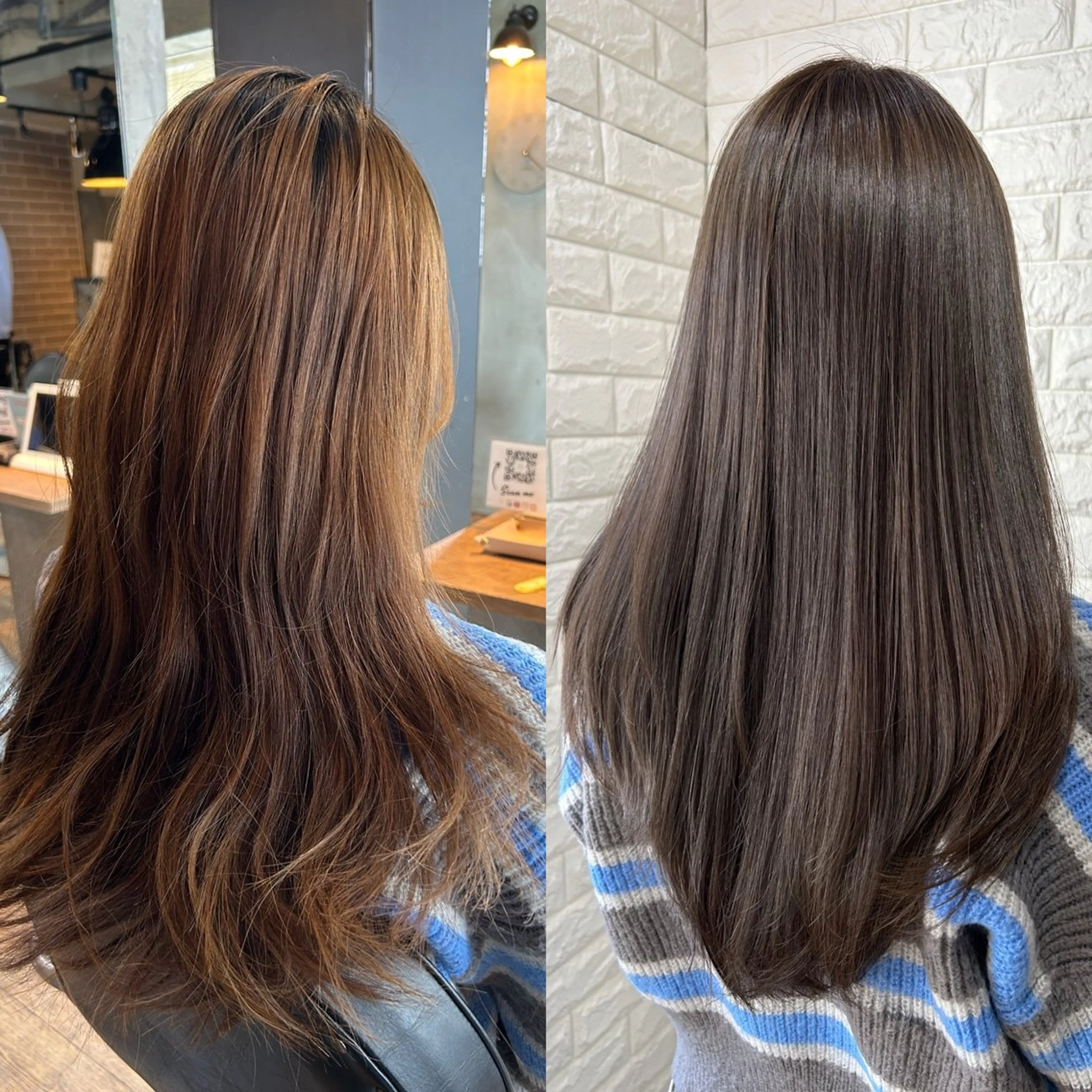 【カラー&トリートメント】クオルシア透明感カラー&TOKIOトリートメント💖カラーの色持ちが良いツヤ髪へ✨の写真