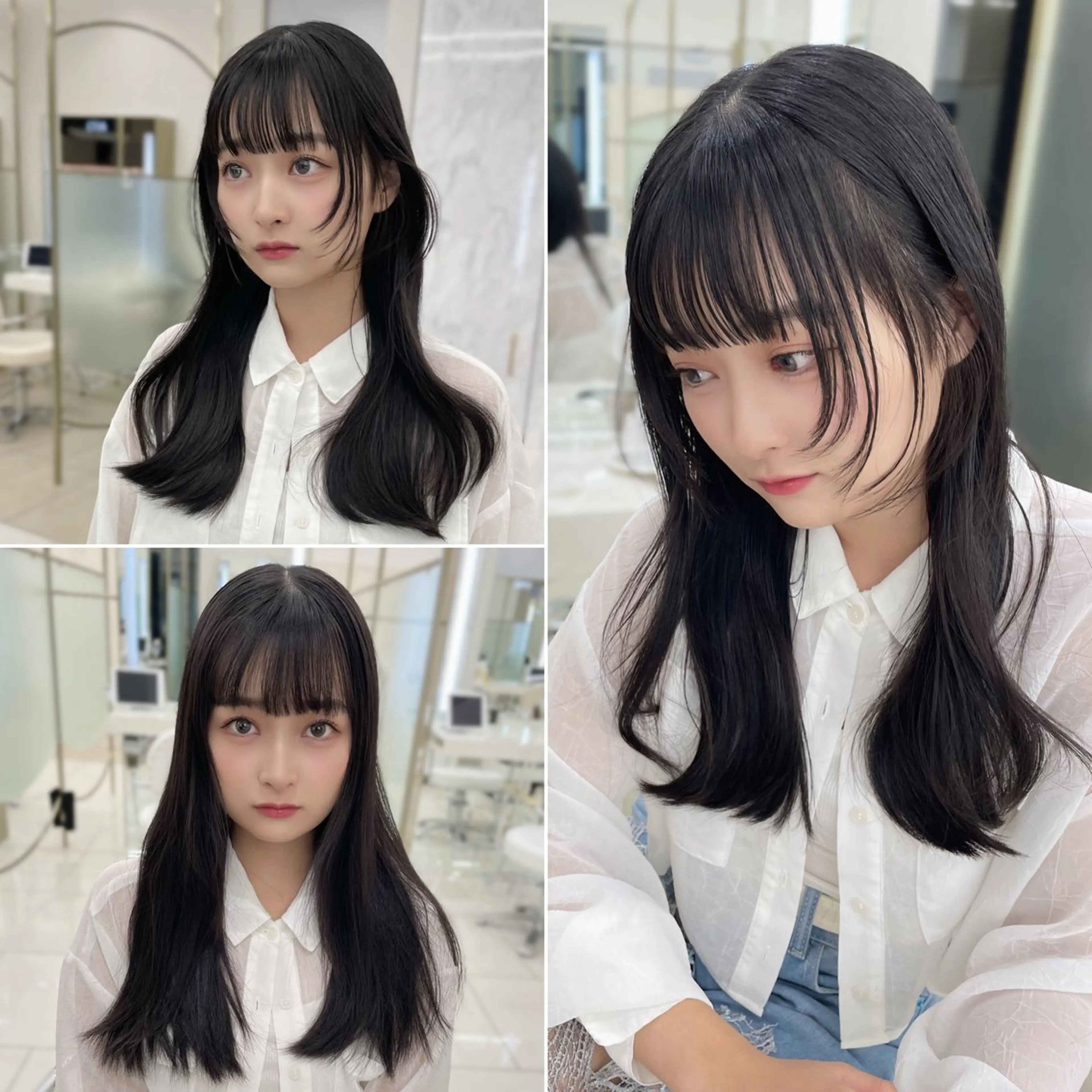 ロング カラー 似合わせカット カット COA GINZA 空也/前髪/顔まわりのヘアスタイル