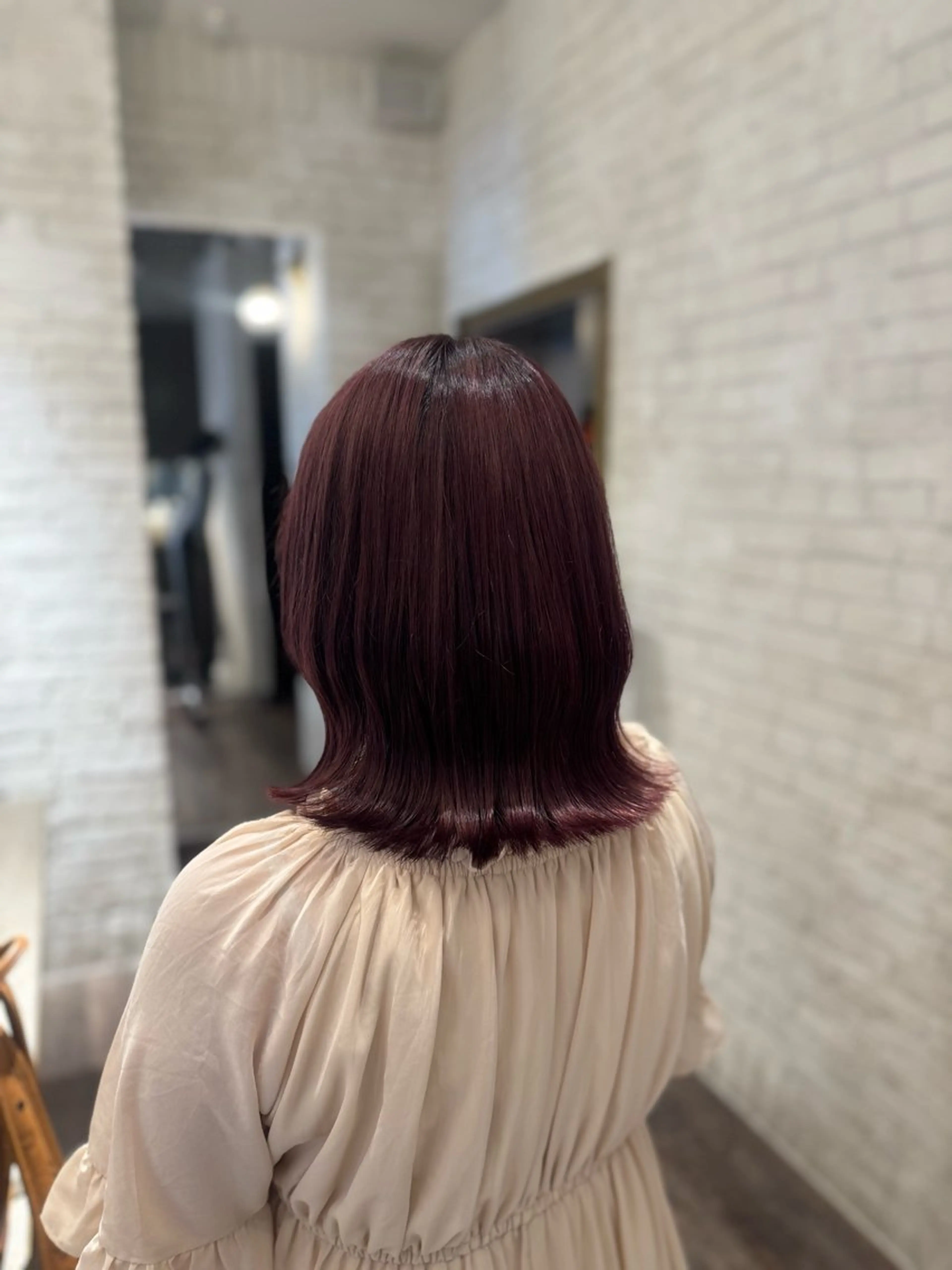カラー ブリーチ ブラウンカラー ピンクカラー レッドカラー ヘアカラー TiffaGINZA /Momokaのヘアスタイル