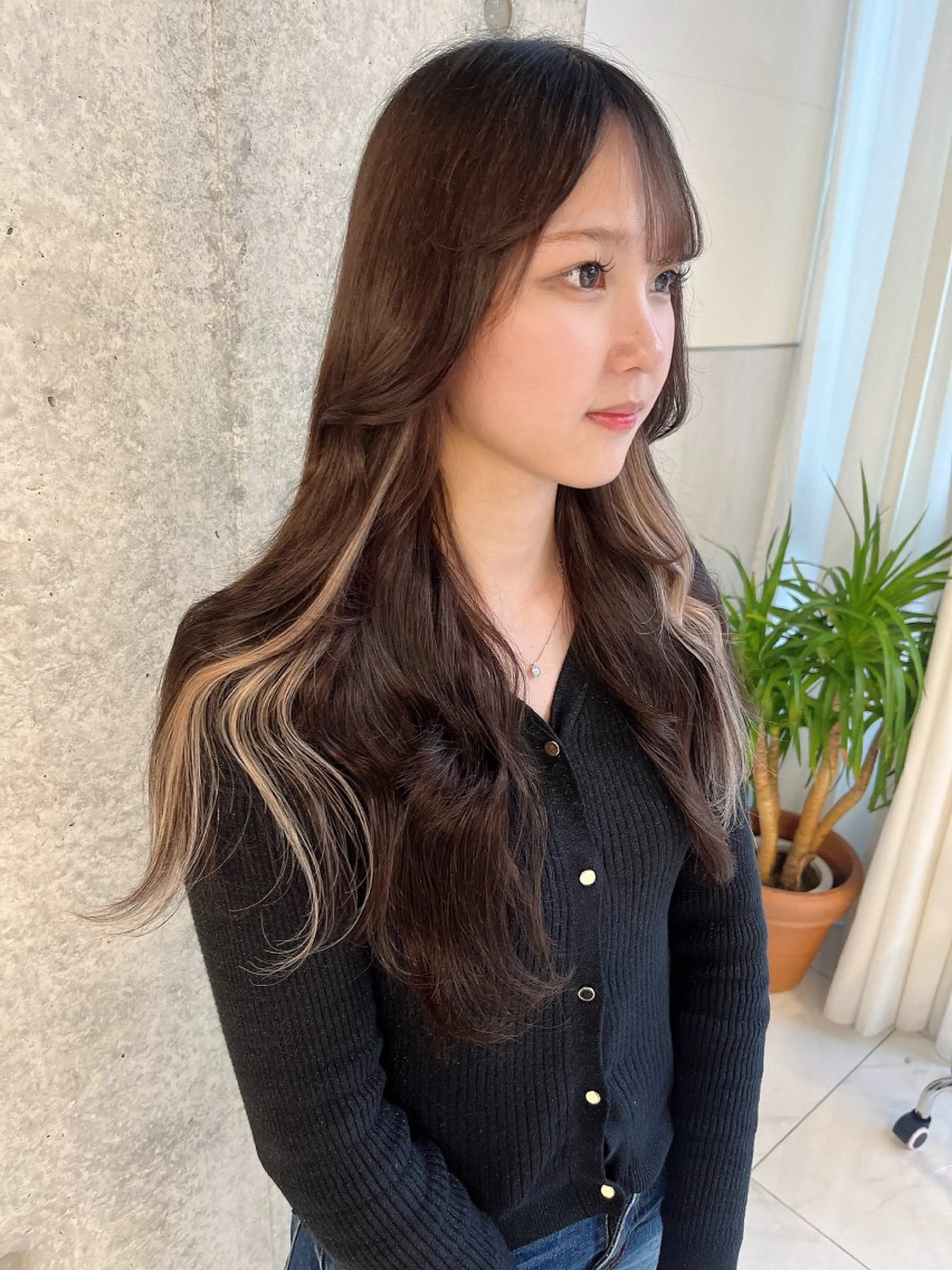 ロング ロング りおな/髪質改善/ カラー /平尾のヘアスタイル