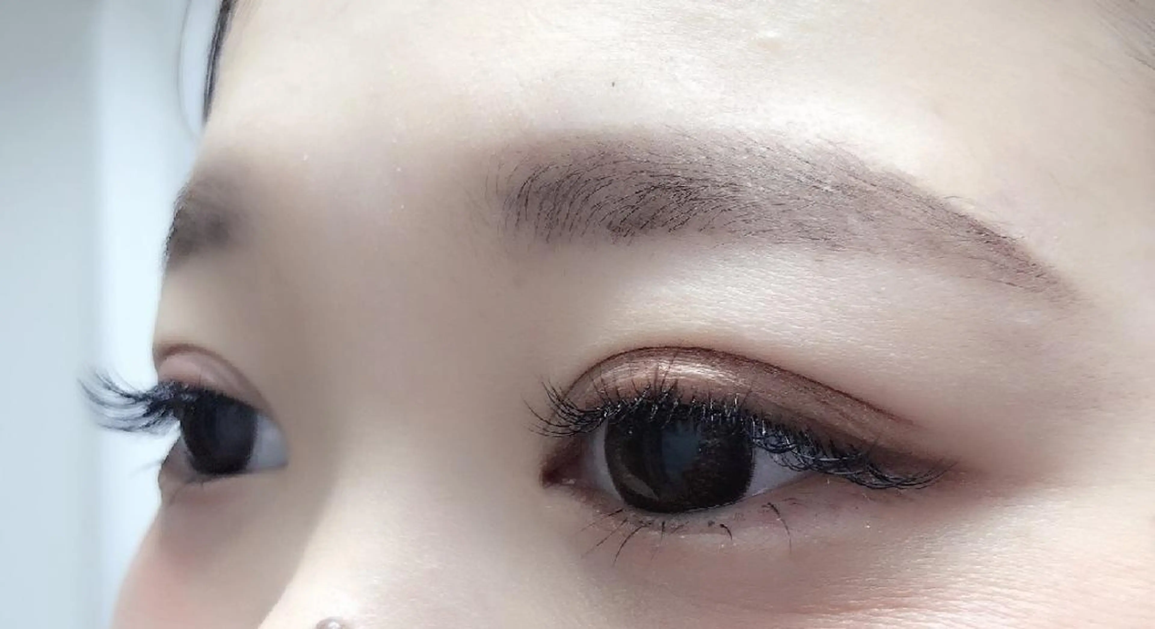 マツエク・マツパ 付け放題 フラットラッシュ ナチュラル まつげパーマ 一重×まつ毛パーマ 吉岡 ゆうなのマツエク・マツパデザイン