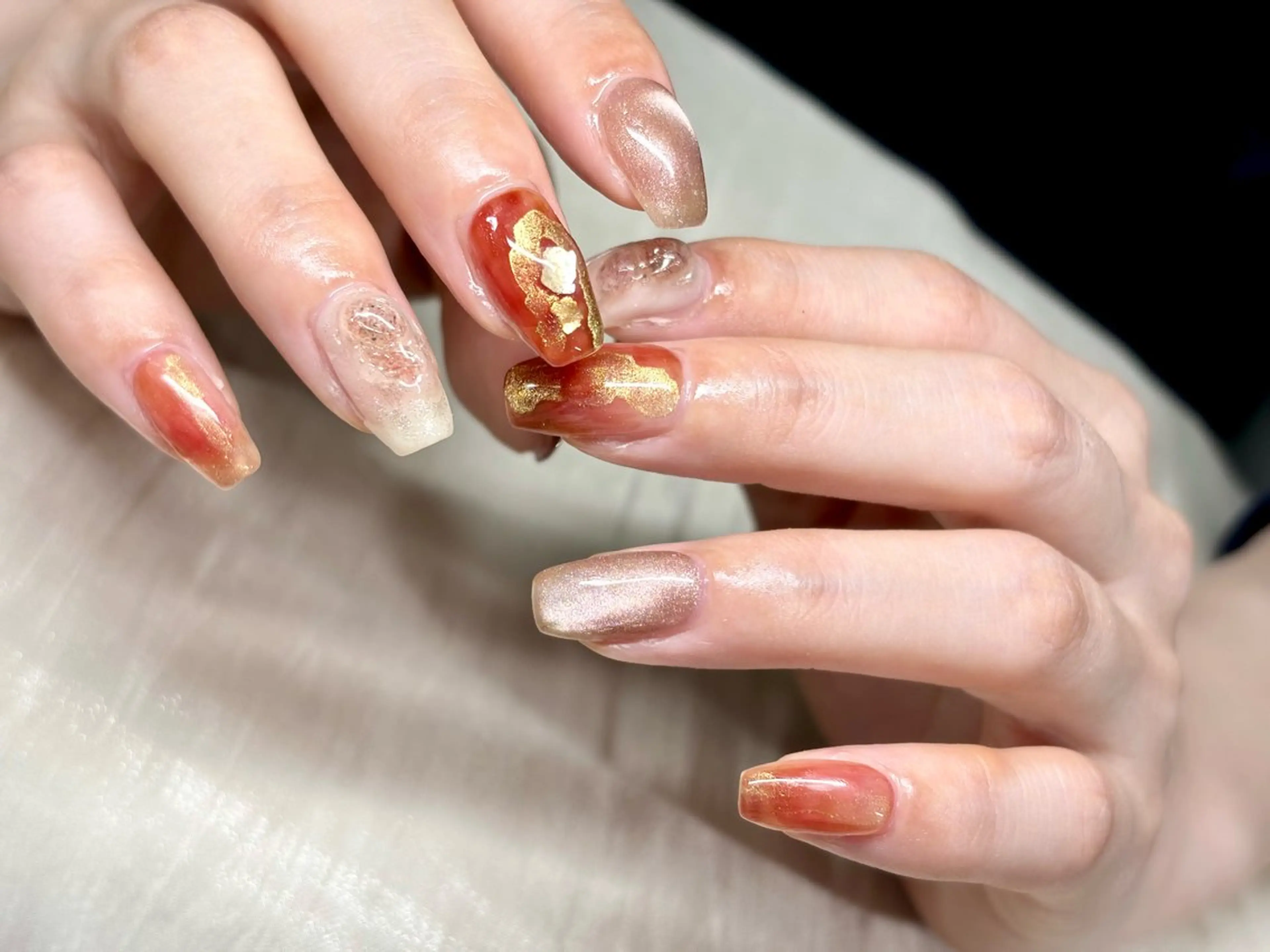 ネイル ジェルネイル ニュアンスネイル ハンドネイル ハンドケア ETE LUNA NAILのネイルデザイン