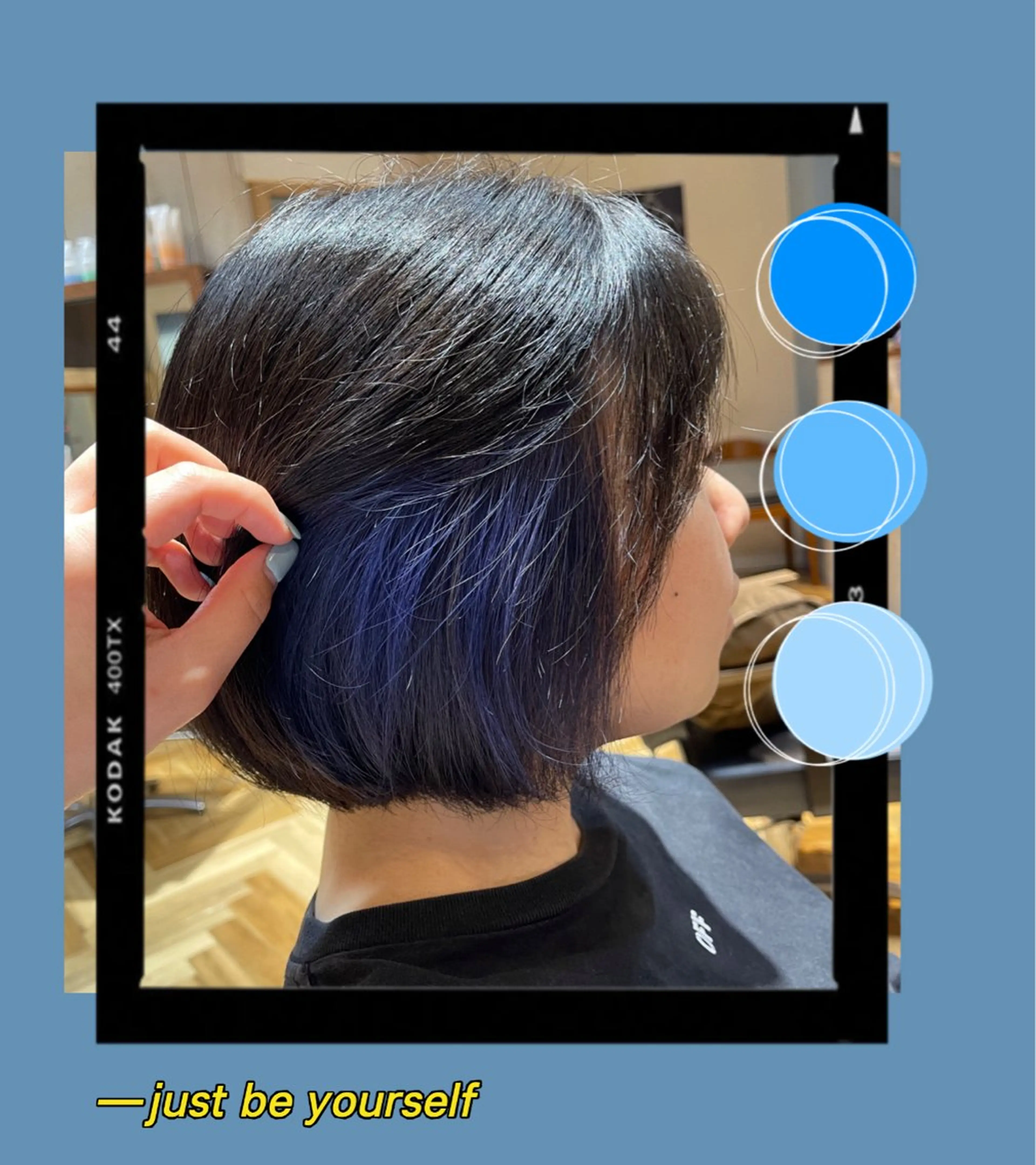 カラー バヤラー バイガルマーのヘアスタイル