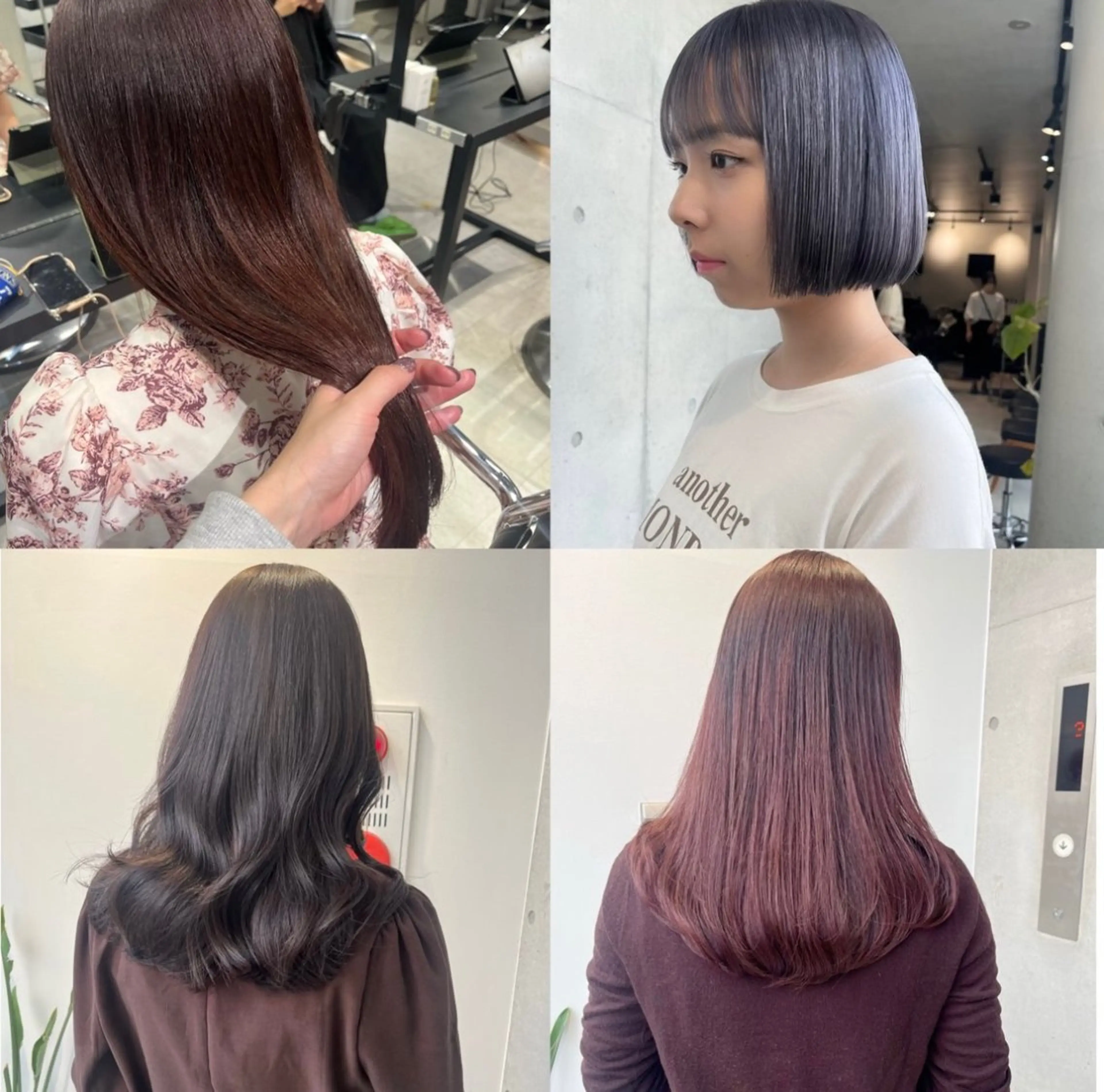 ミディアム カラー パーマ カット ヘアカラー トリートメント ヘッドスパ ヘアセット 透明感/オリーブ/ グレージュ/YUKAのヘアスタイル